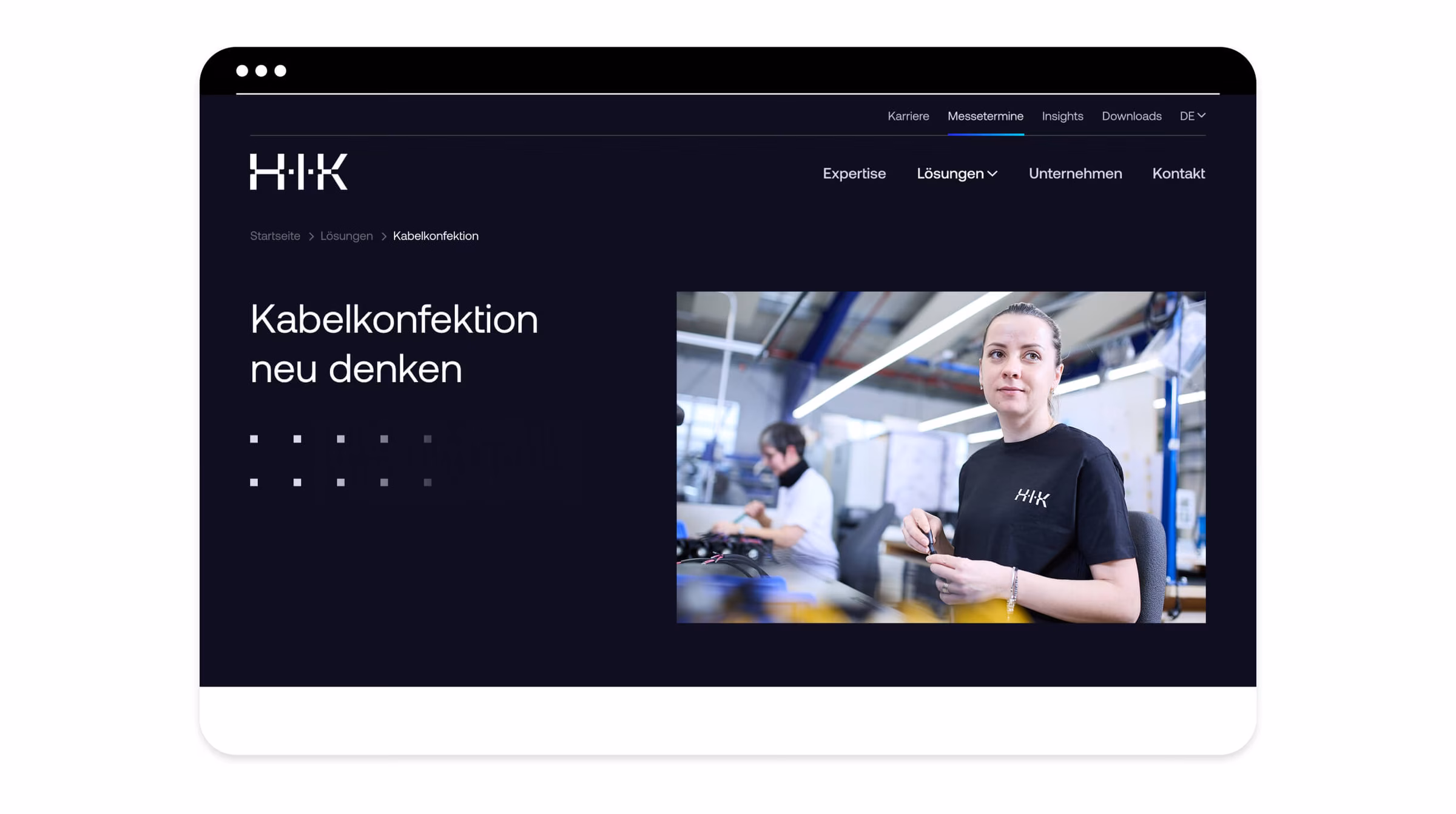 Desktop Einstieg Kabelkonfektion HIK