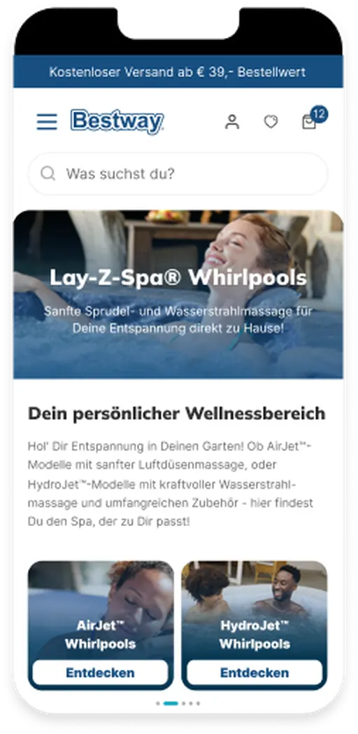 Mobile Mockup Bestway