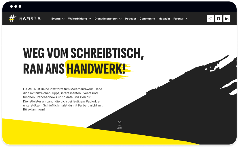 headless cms onedot solutions collage screen hamsta