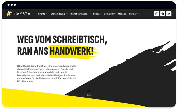 headless cms onedot solutions collage screen hamsta