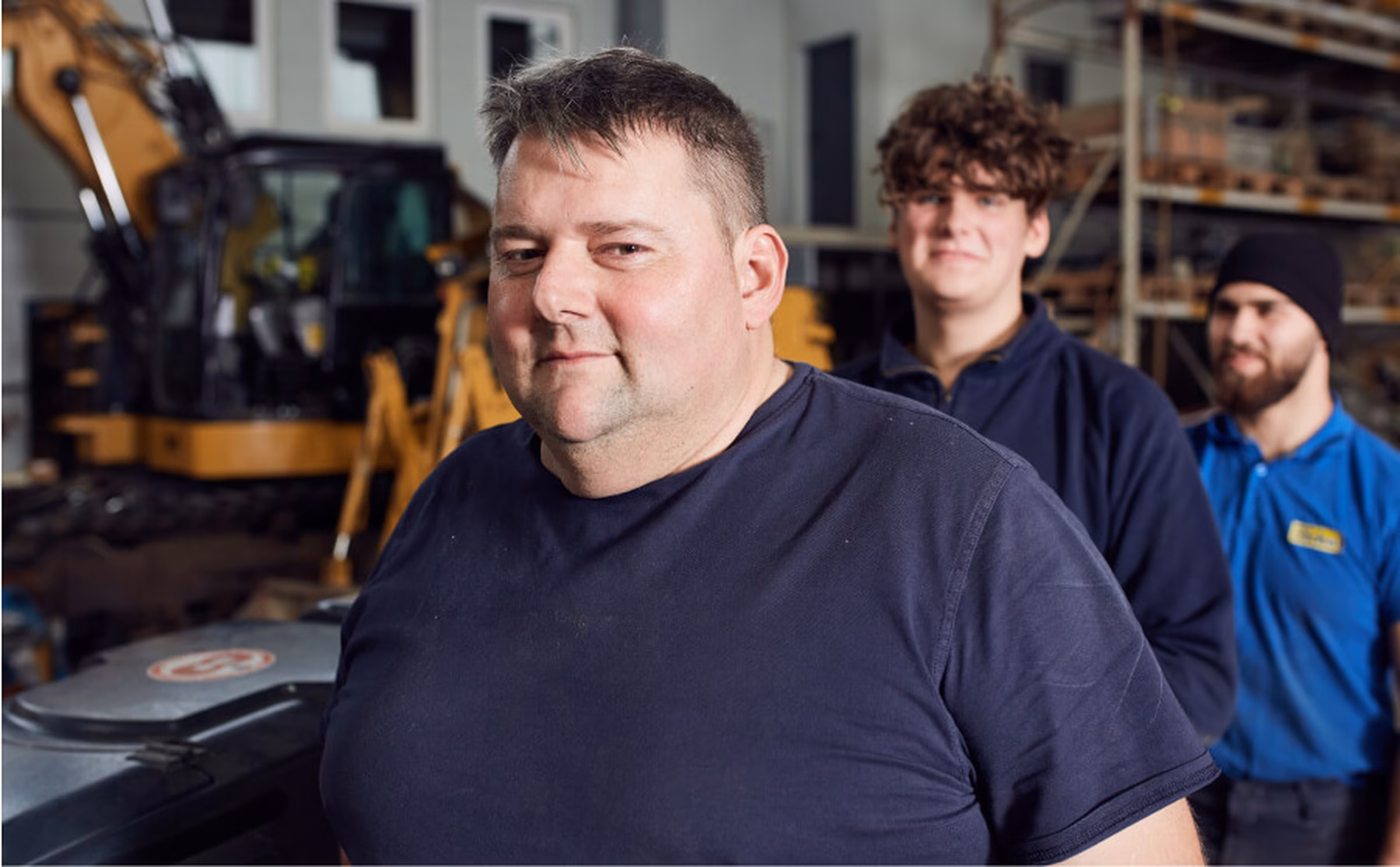 Facharbeiter im Lager bei Michel Bau