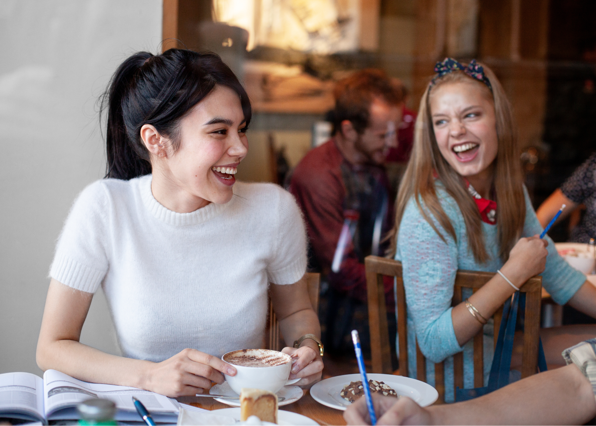 Students In Cafe