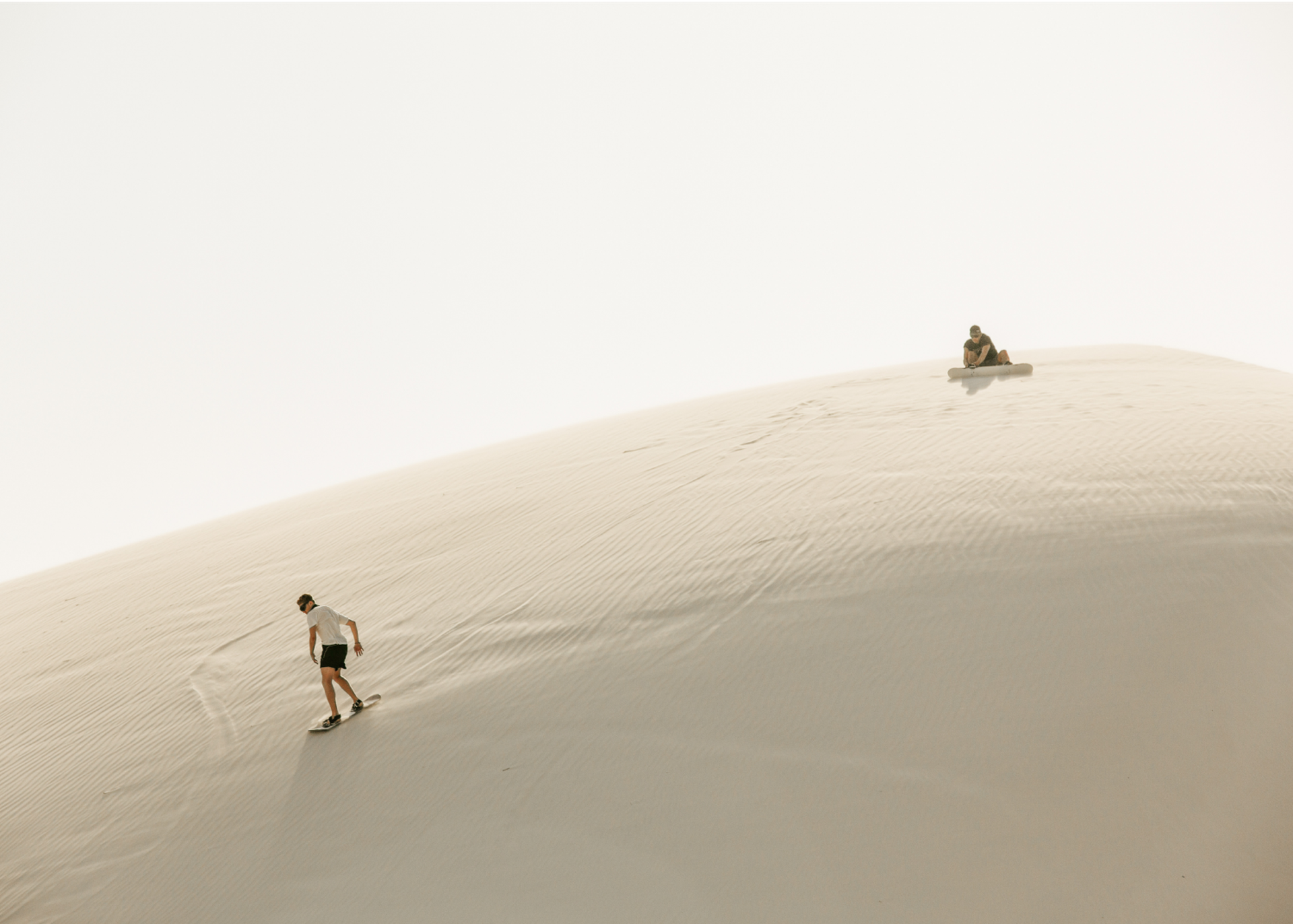 Students Sand Surfing