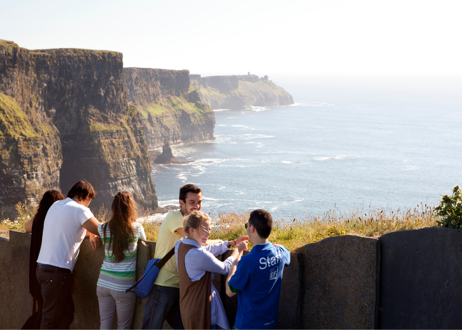 Students Sightseeing at Cliffs Of Moher