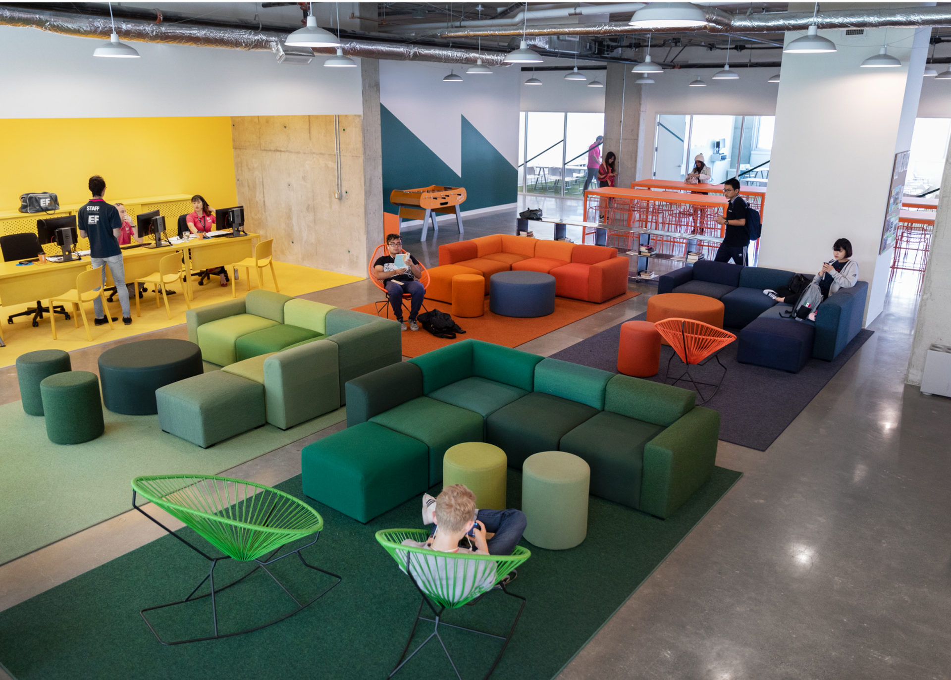 Students In Reception And Lounge