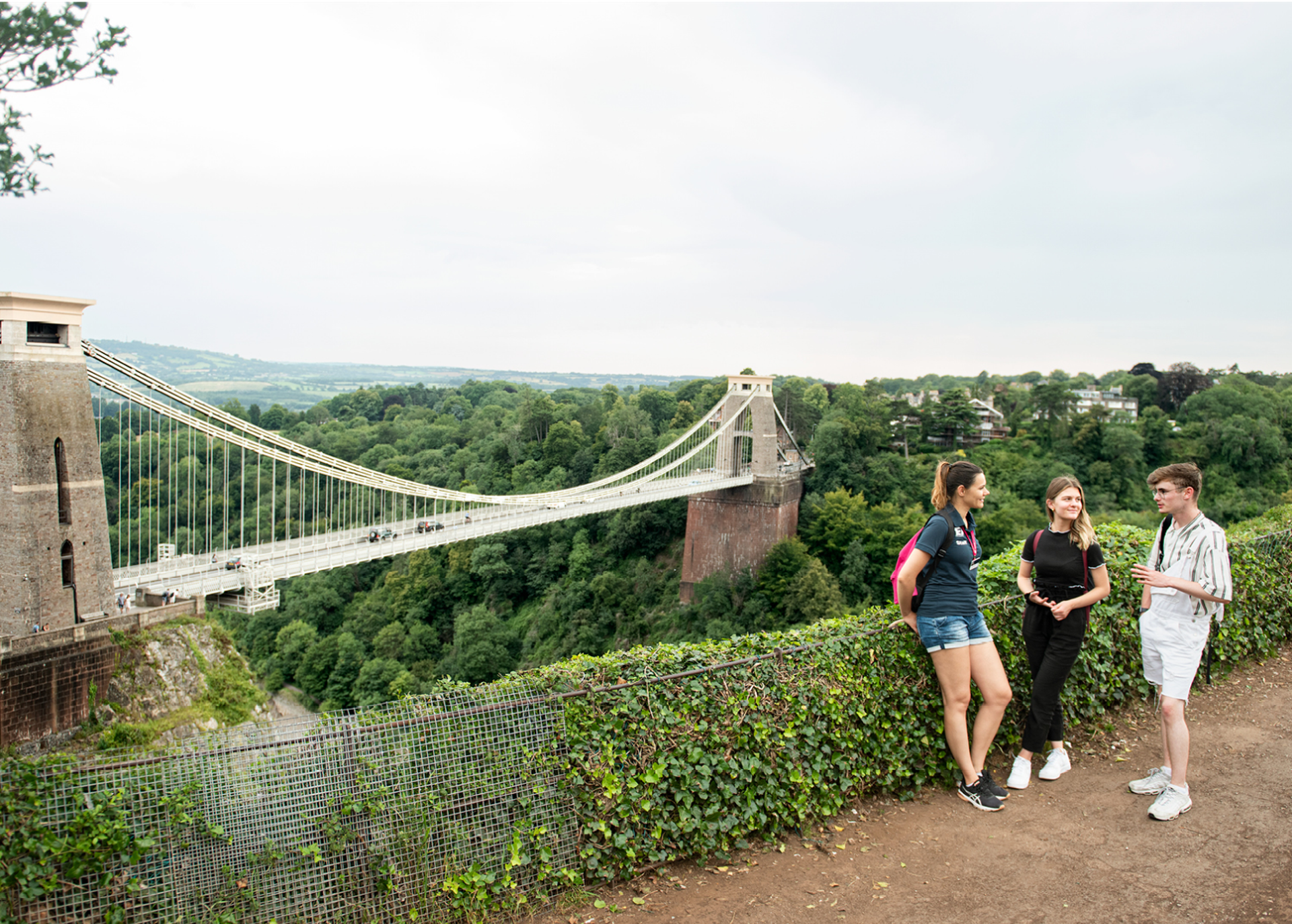 Studentsand Staff Near Clifton Suspension Bridge