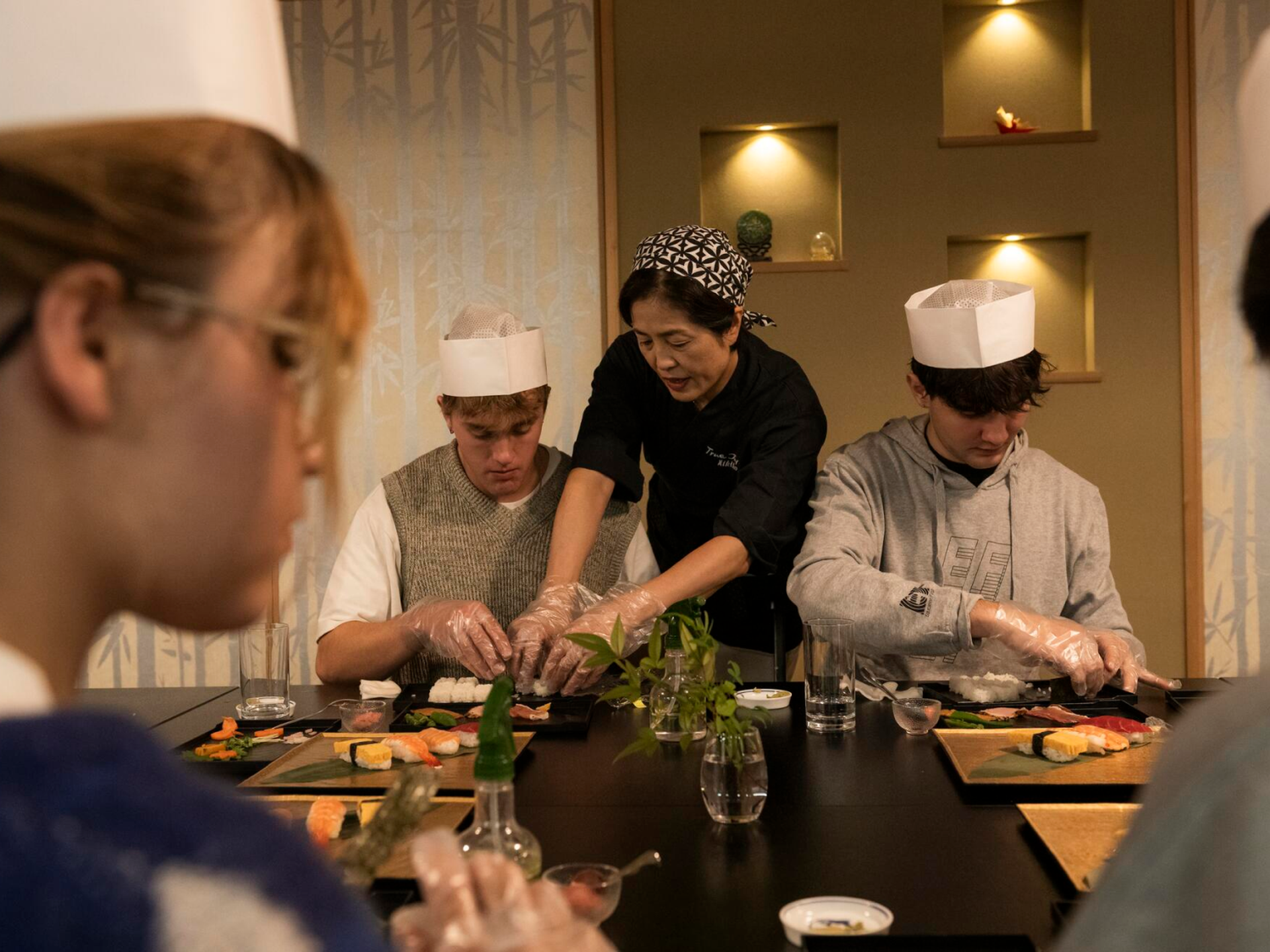 Students Learning to Cook