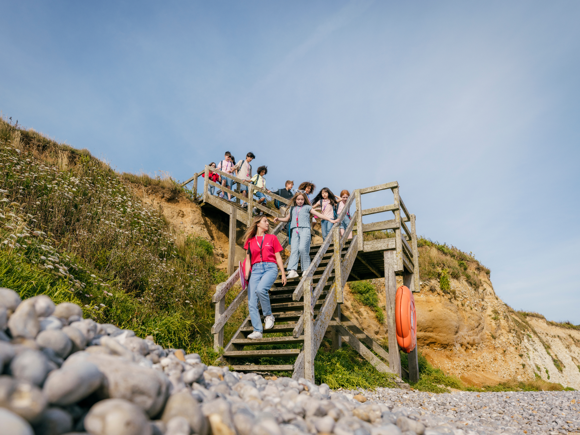 Students And Staff Sightseeing