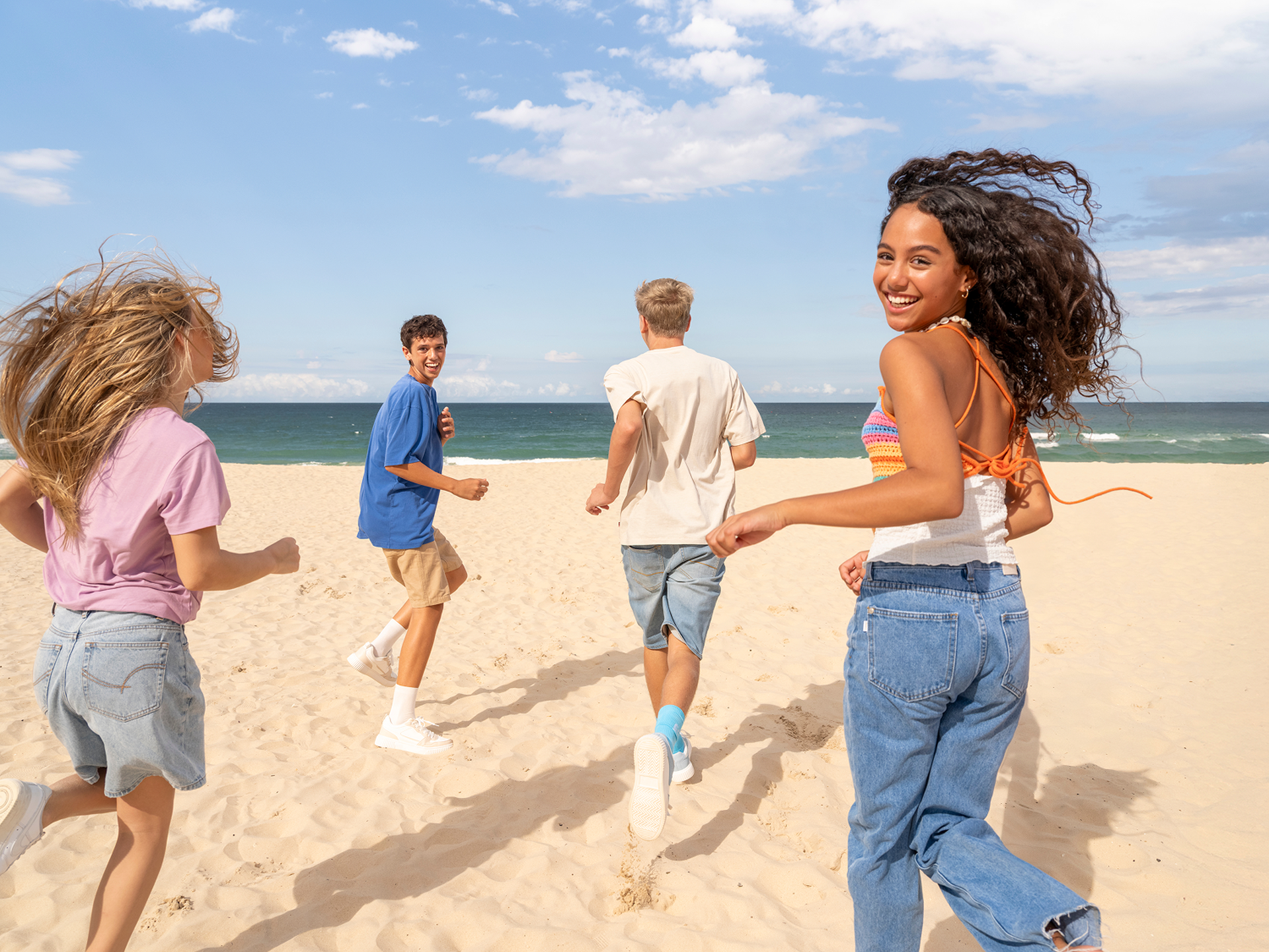 Students At The Beach
