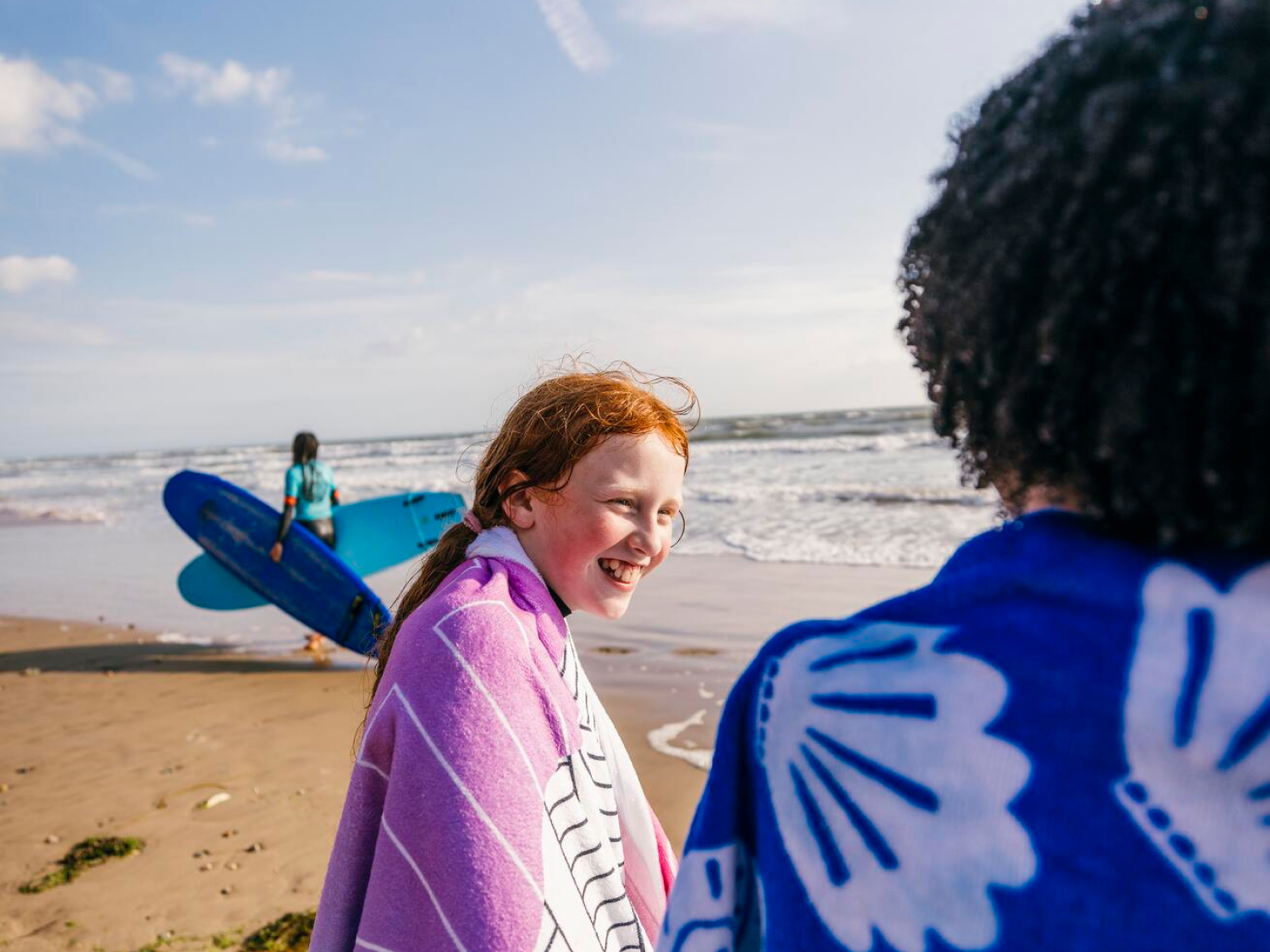 Students At Beach