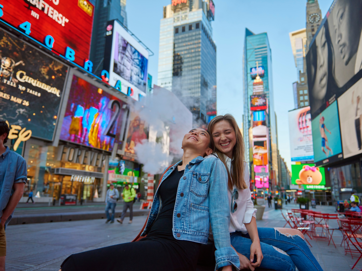Students at broadway
