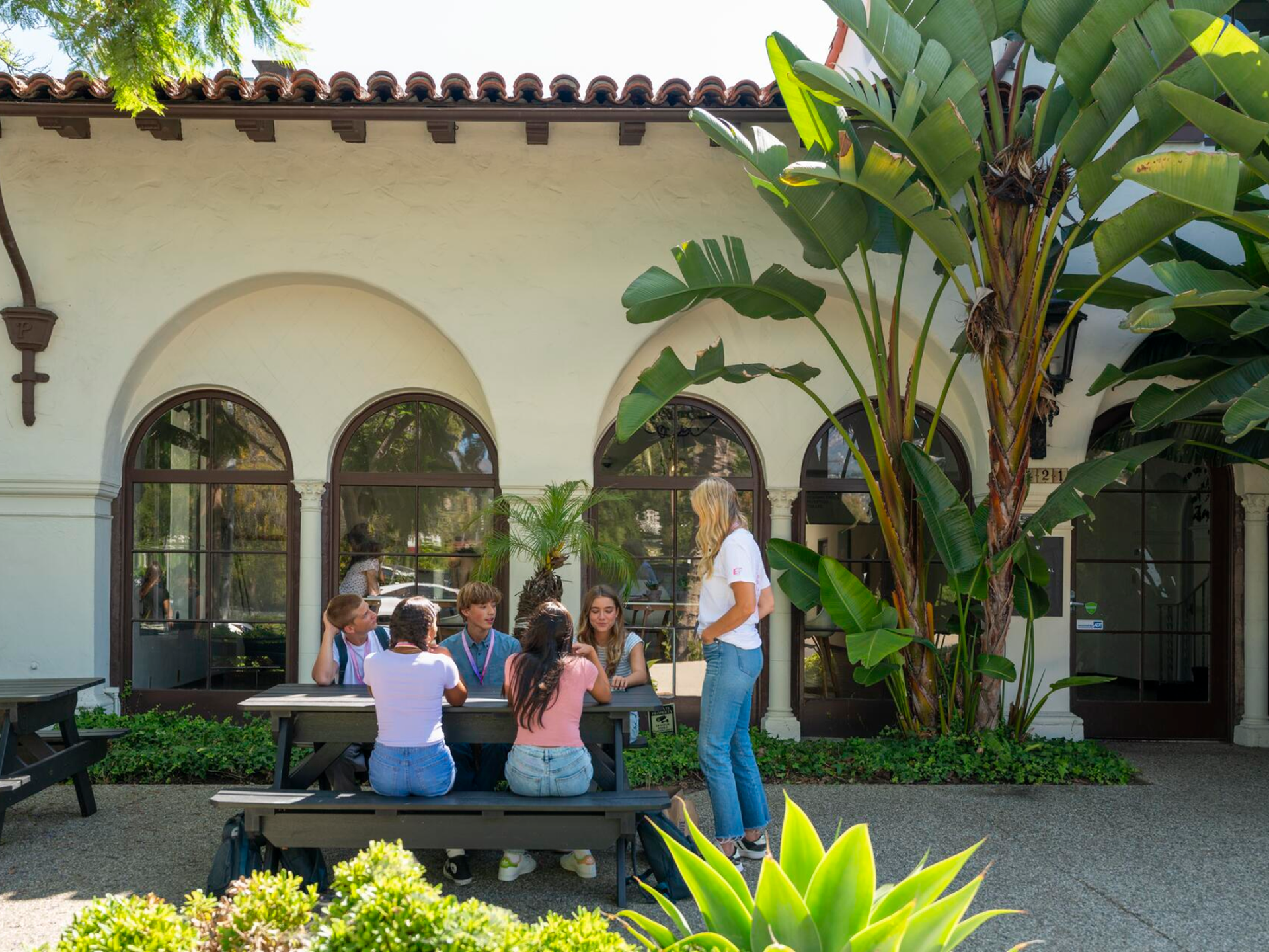 Students Talking Near Campus