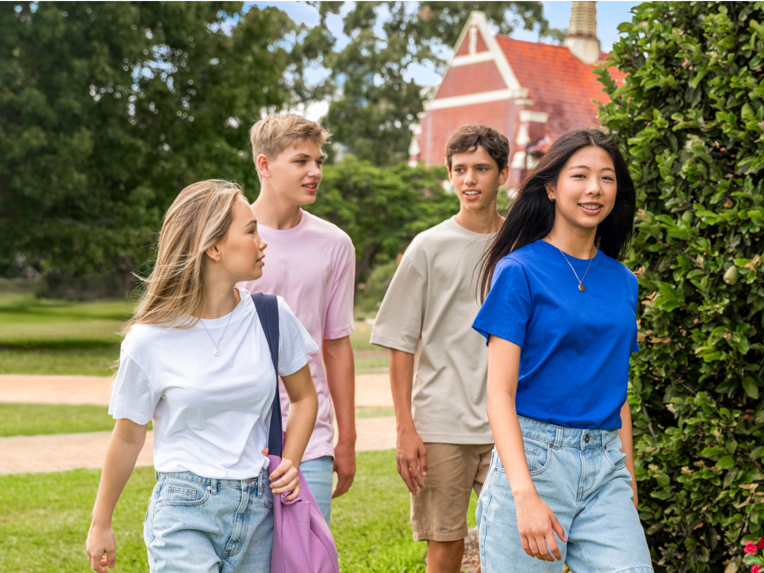 Students Walking