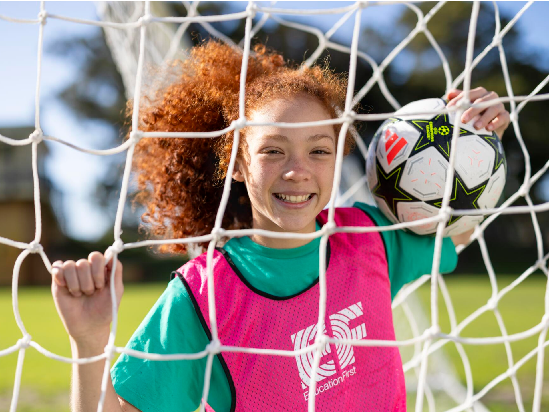 Student In Football Pitch