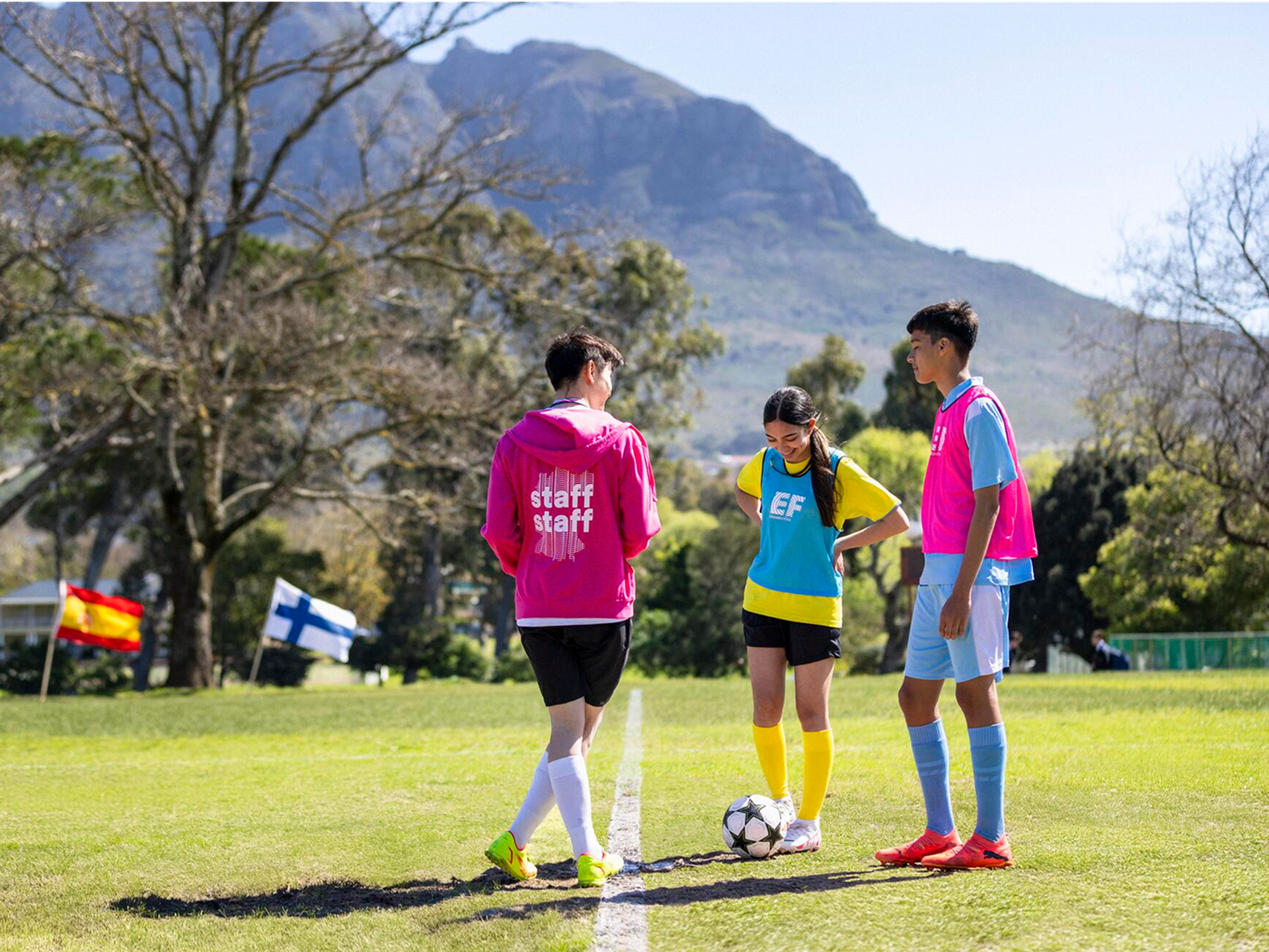 Students playing