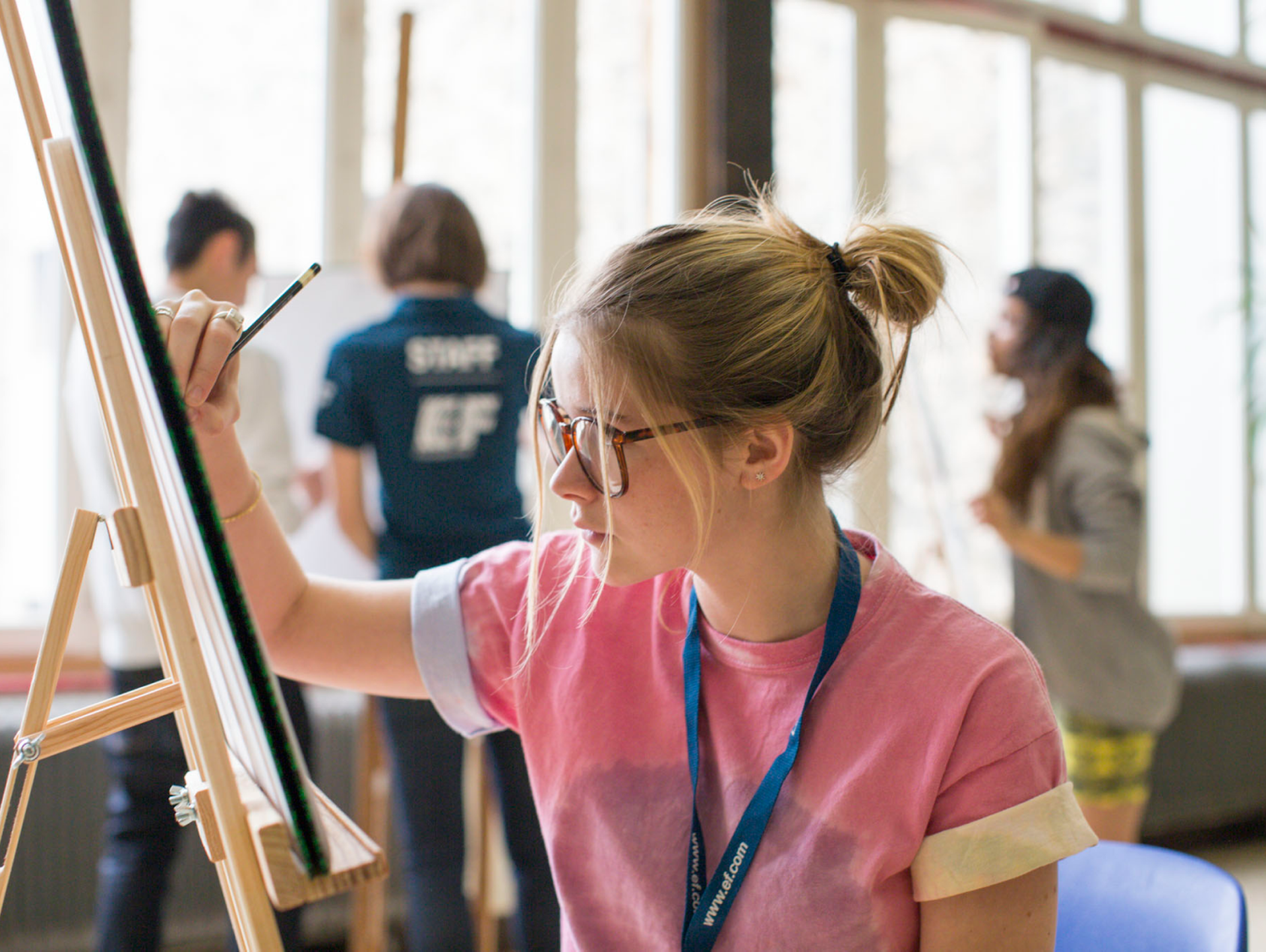 Students Drawing