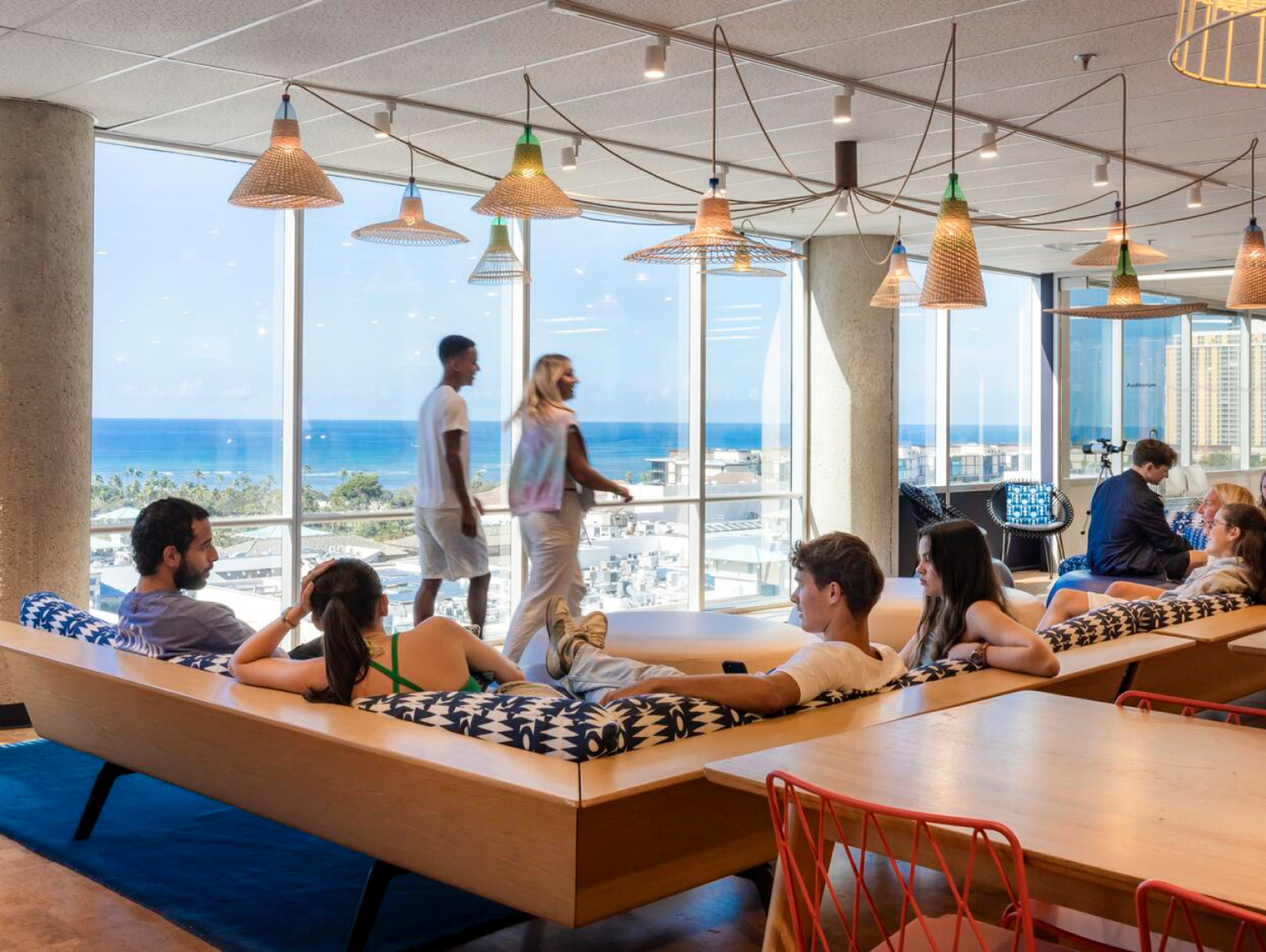Students Talking In Lounge