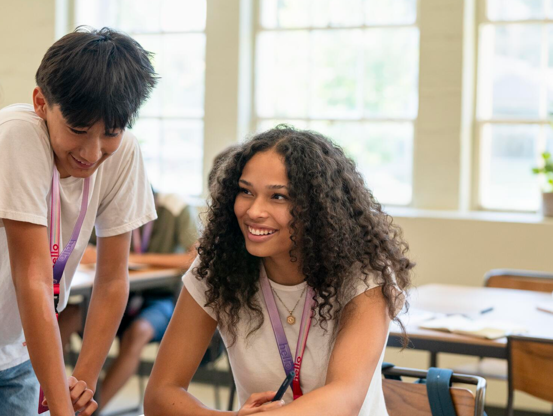 Alunos em uma sala de aula