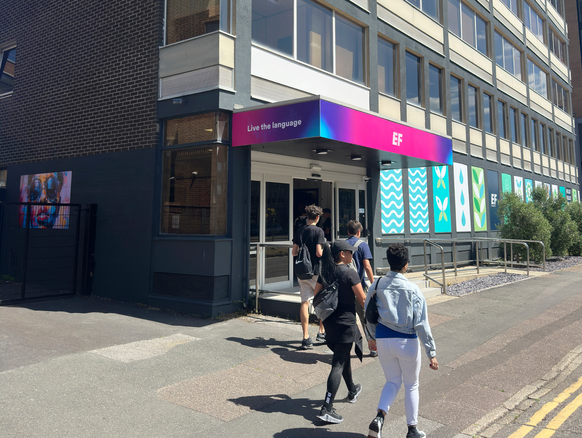 Students In front of EF School