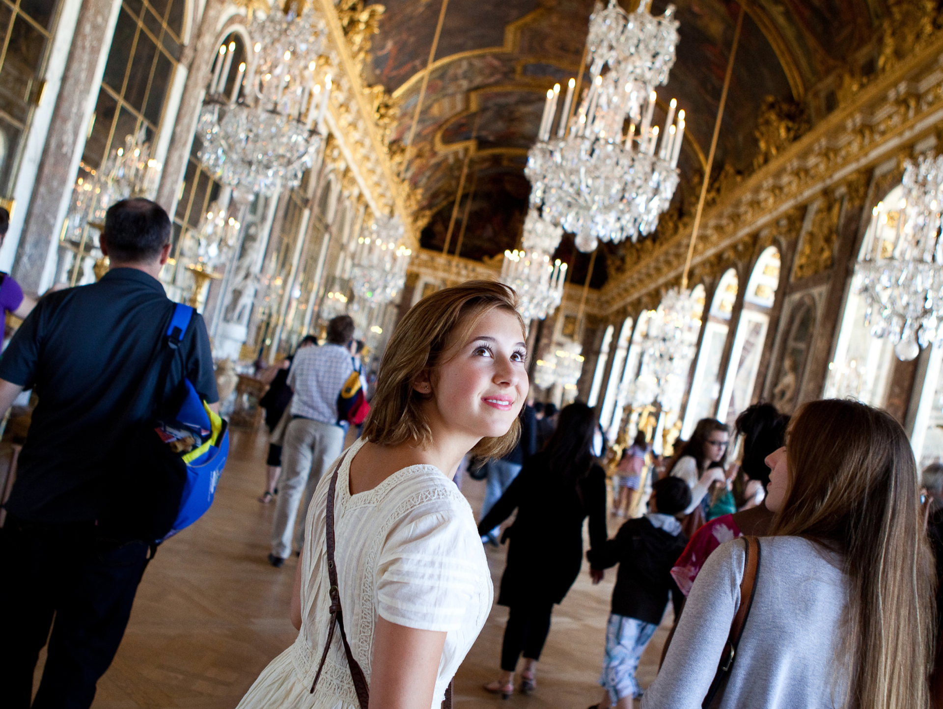 Students Sightseeing Versailles Palace