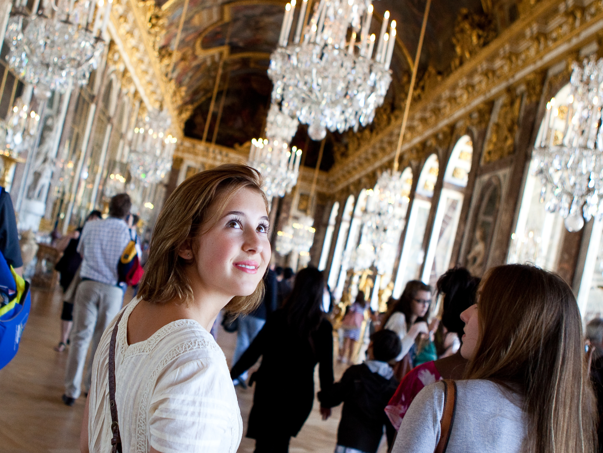 Students Sightseeing Versailles Palace