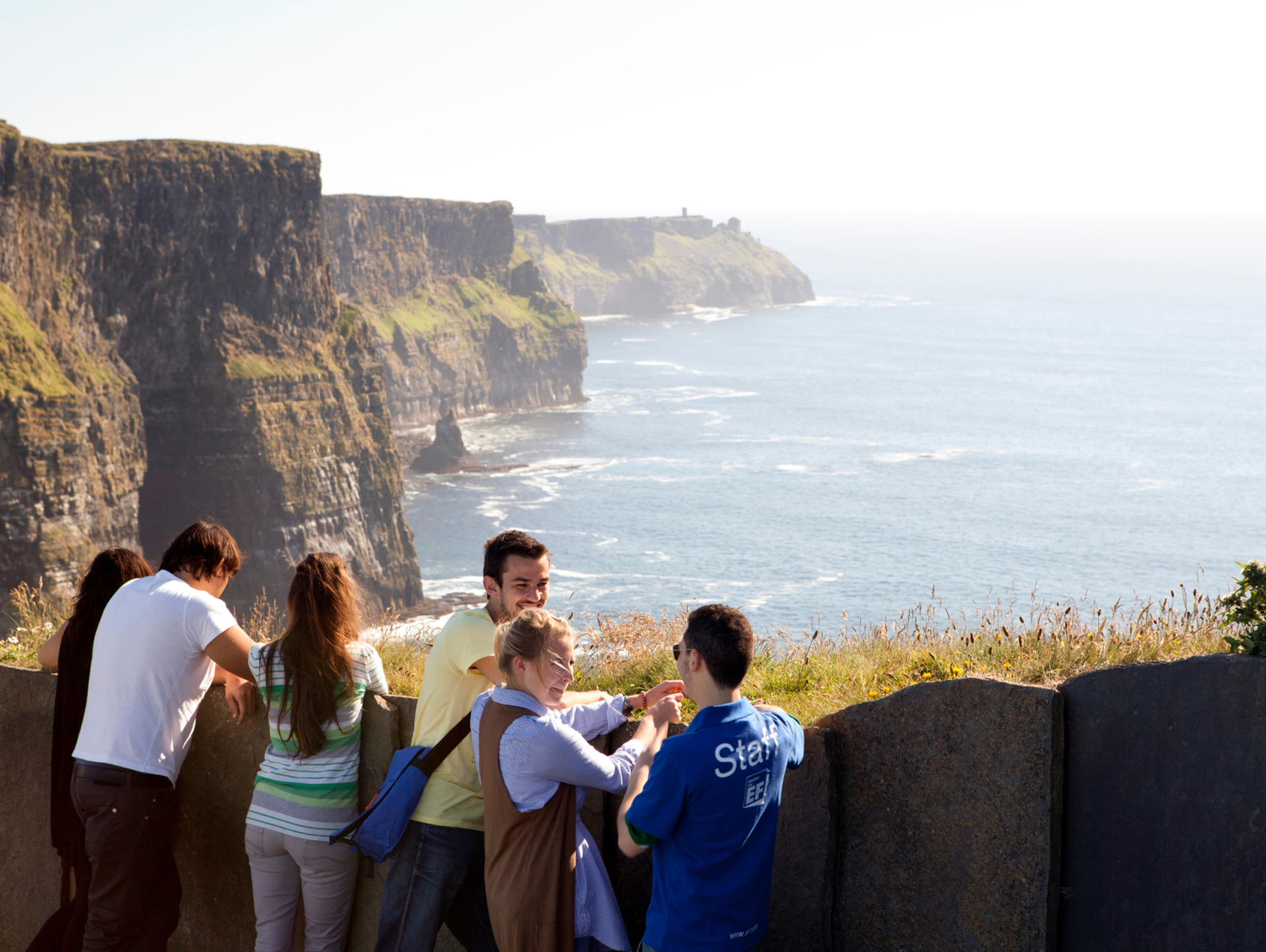 Students Sightseeing at Cliffs Of Moher