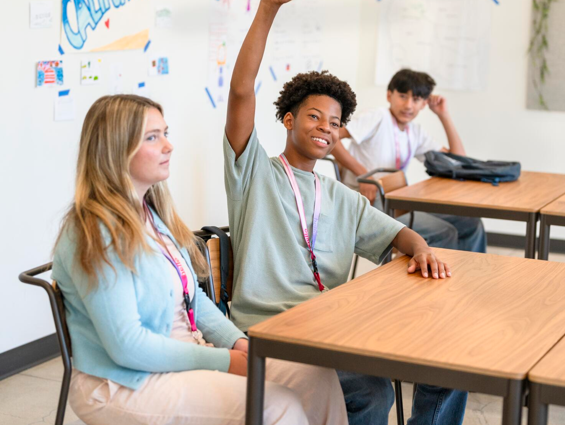 Alunos em uma sala de aula