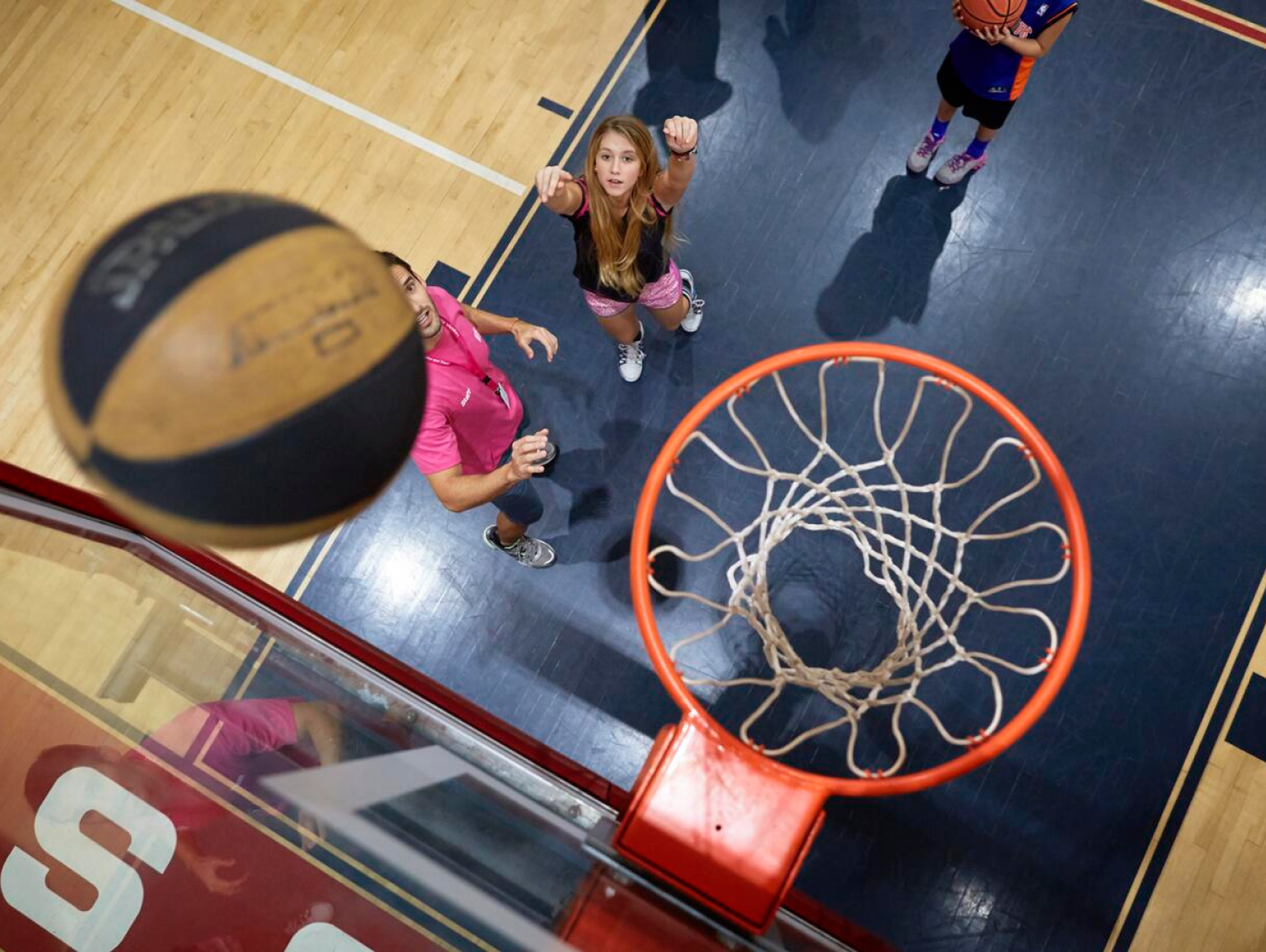 Students Playing Basketball