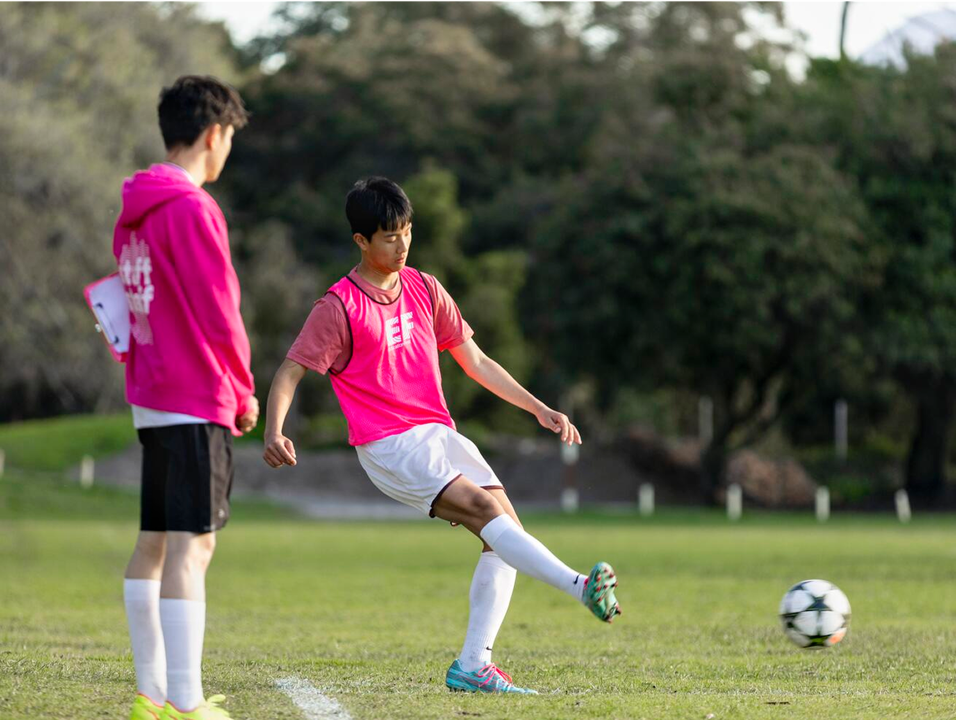 Students Playing Football