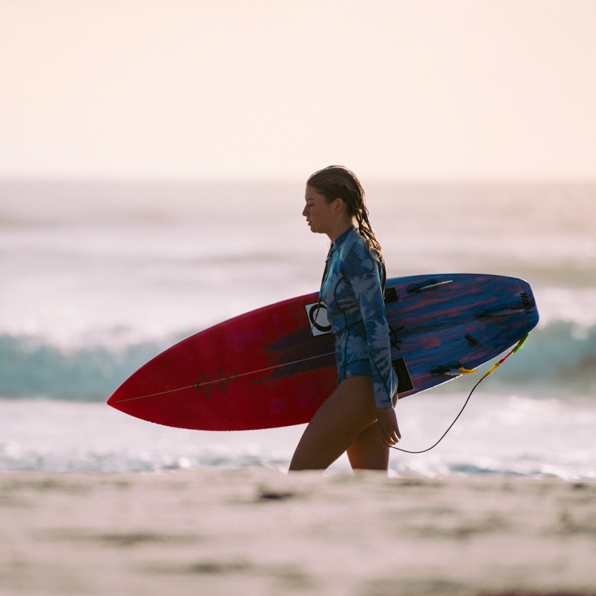 Student With Surboard
