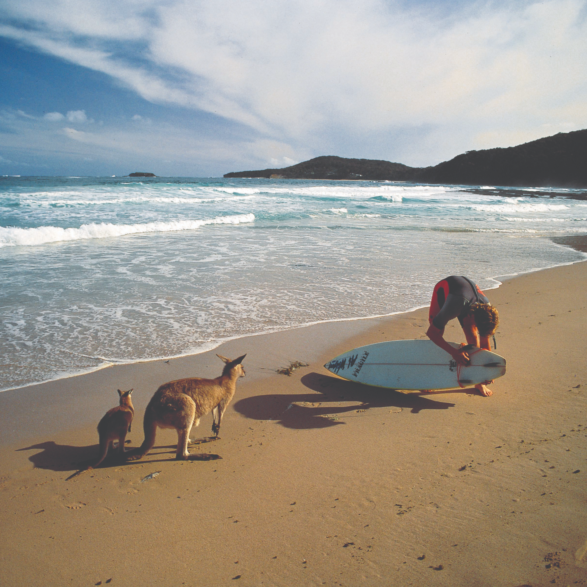 Students With Surf board