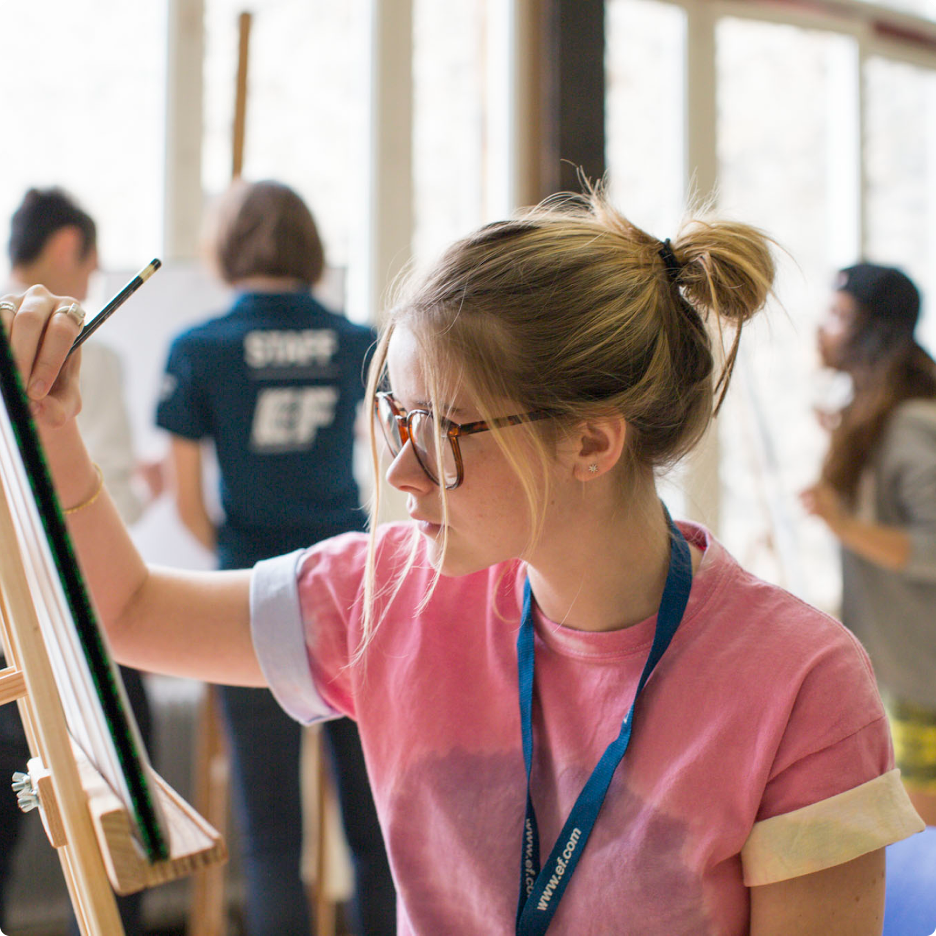 Students Painting