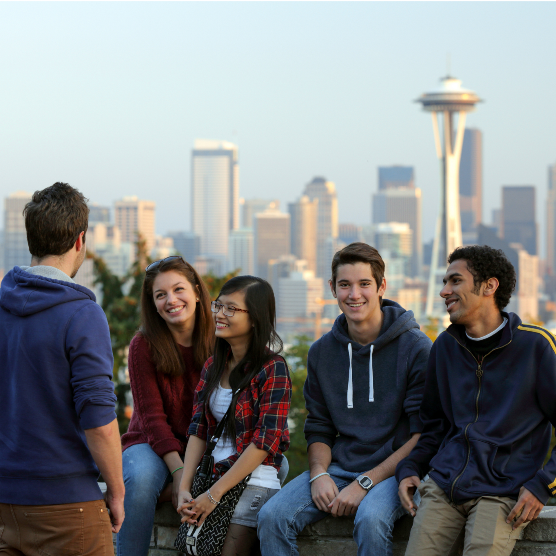 Students And City Background