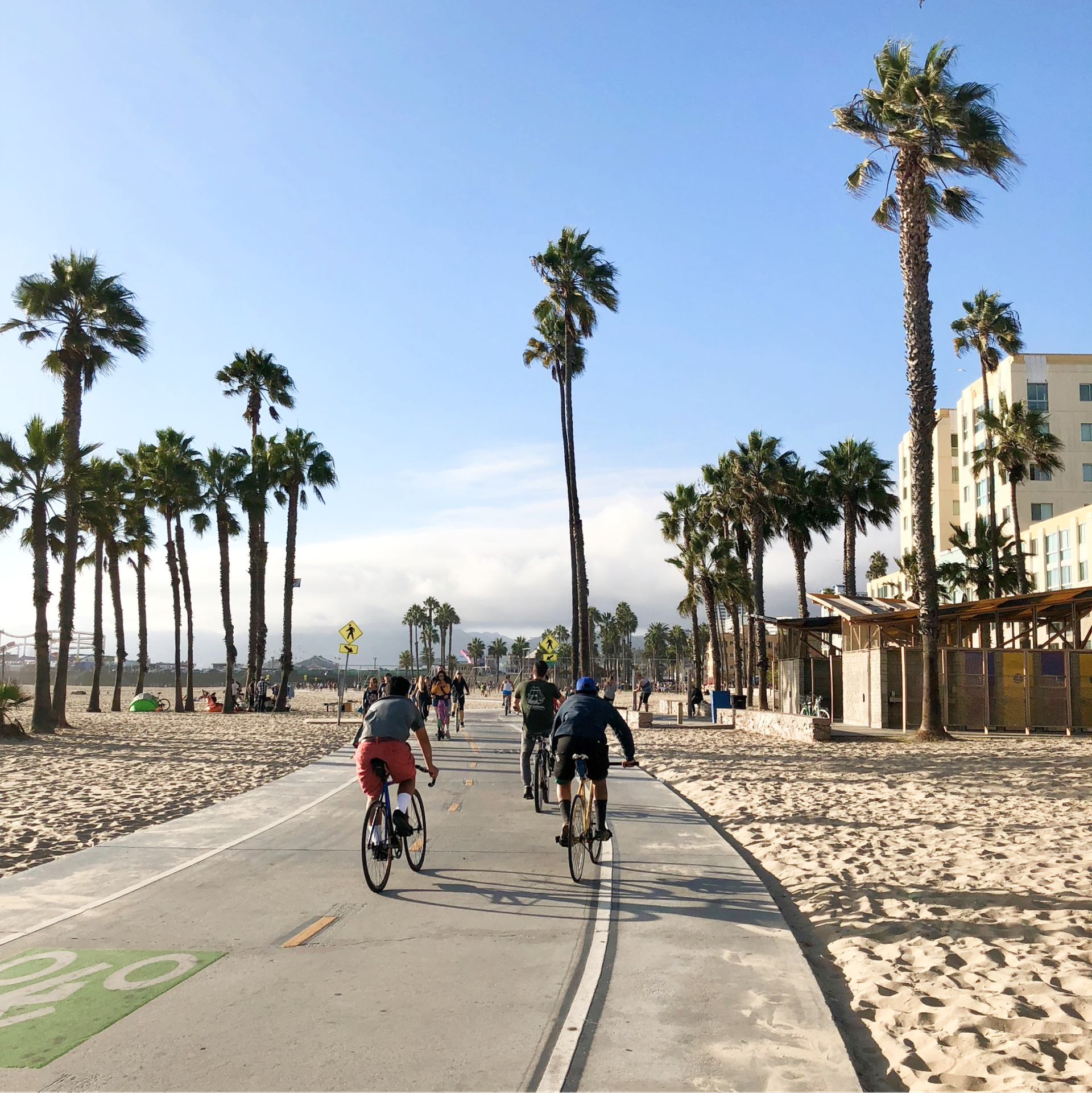 Estudiantes en bicicleta