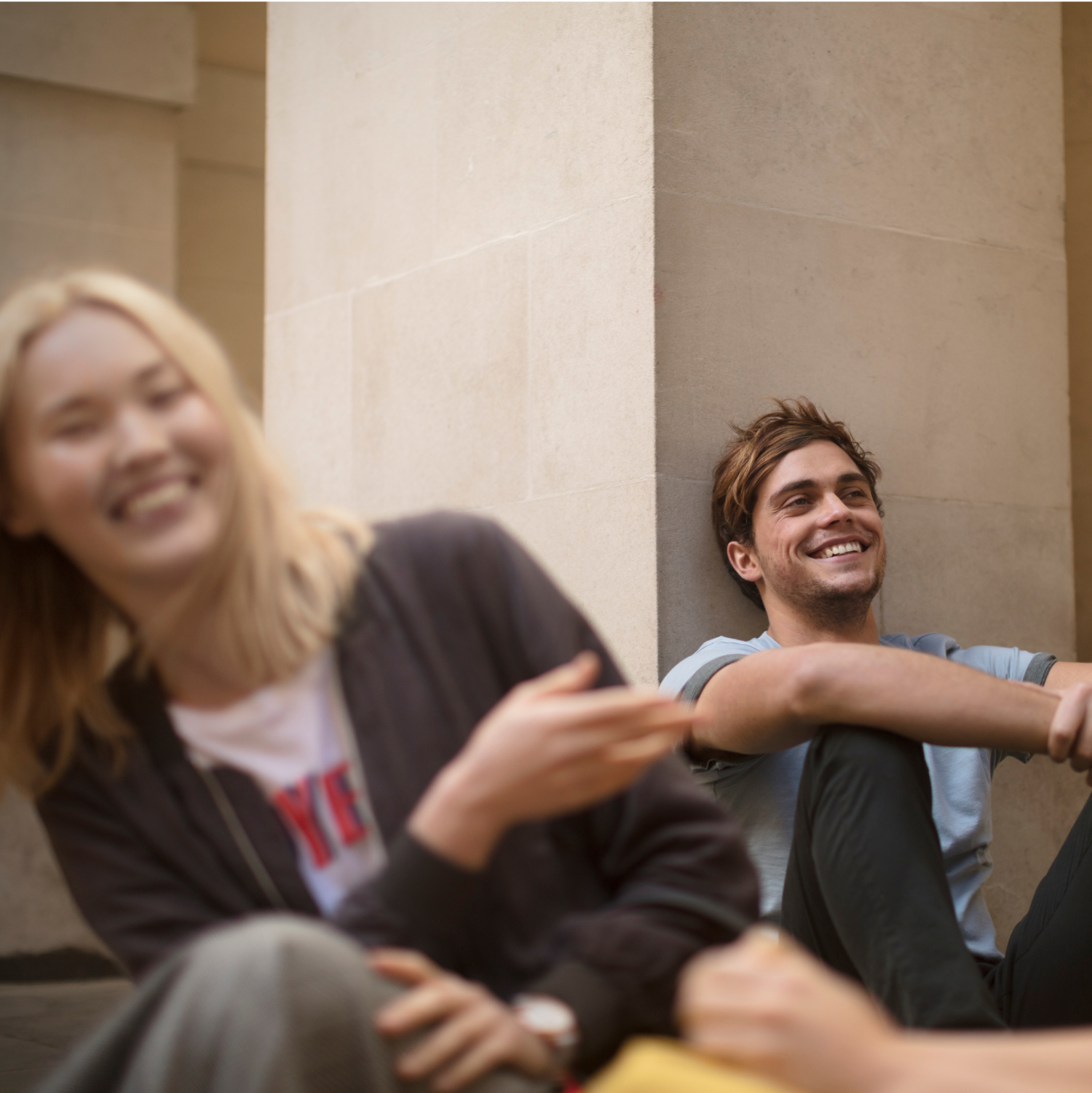 Students Laughing