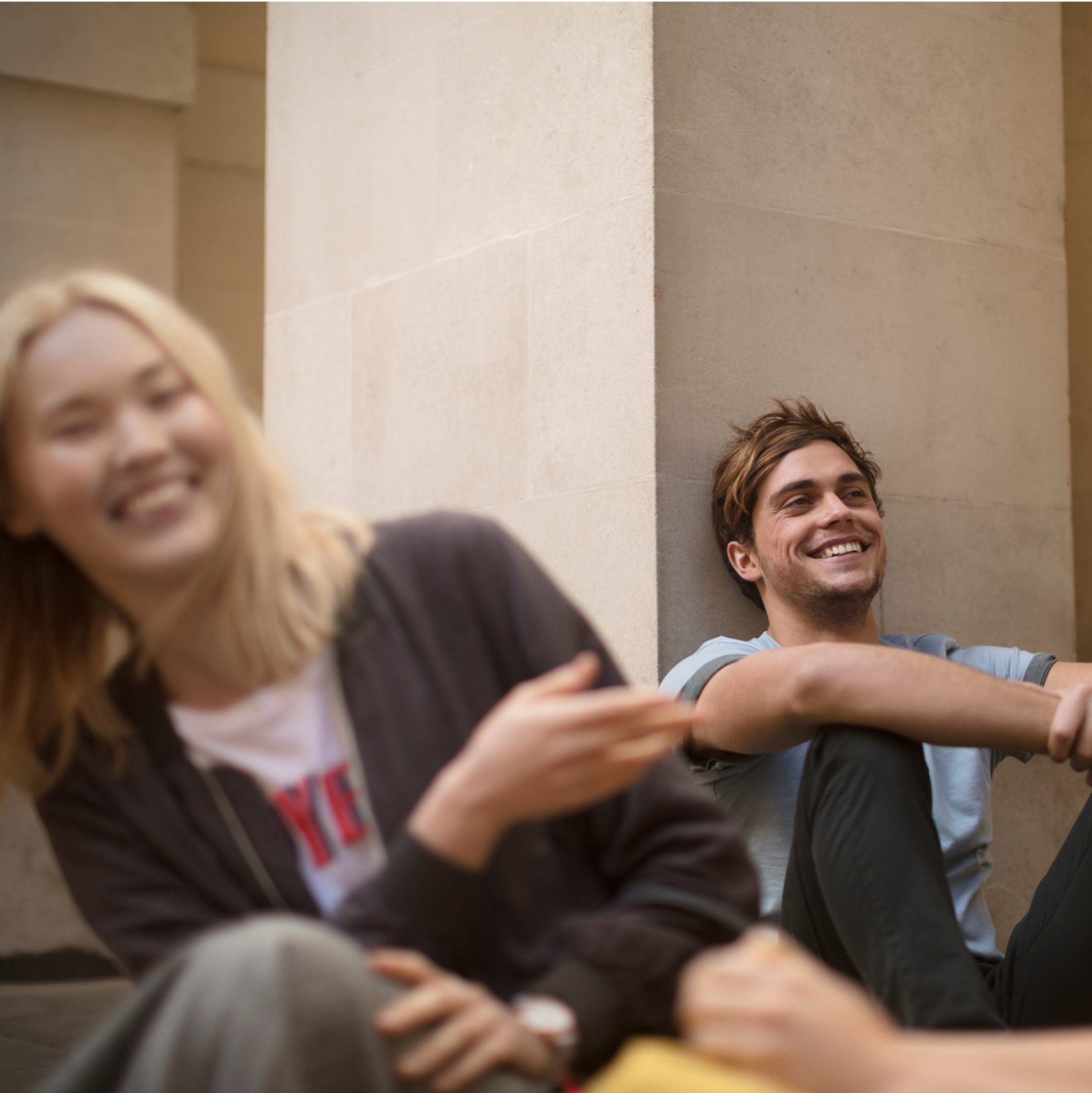 Students Laughing