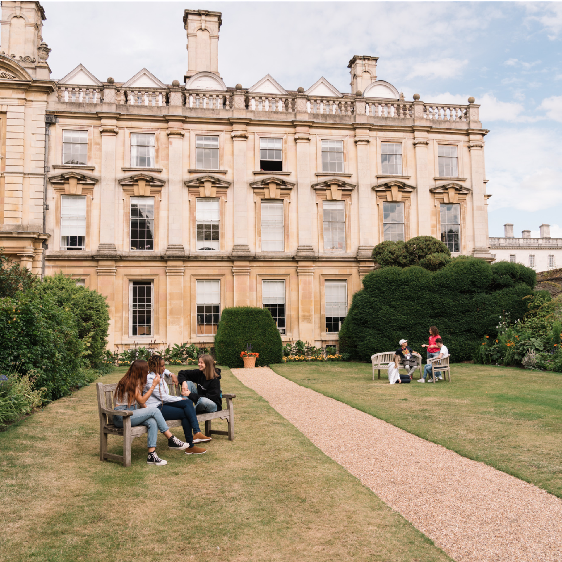 Students Talking Near Campus