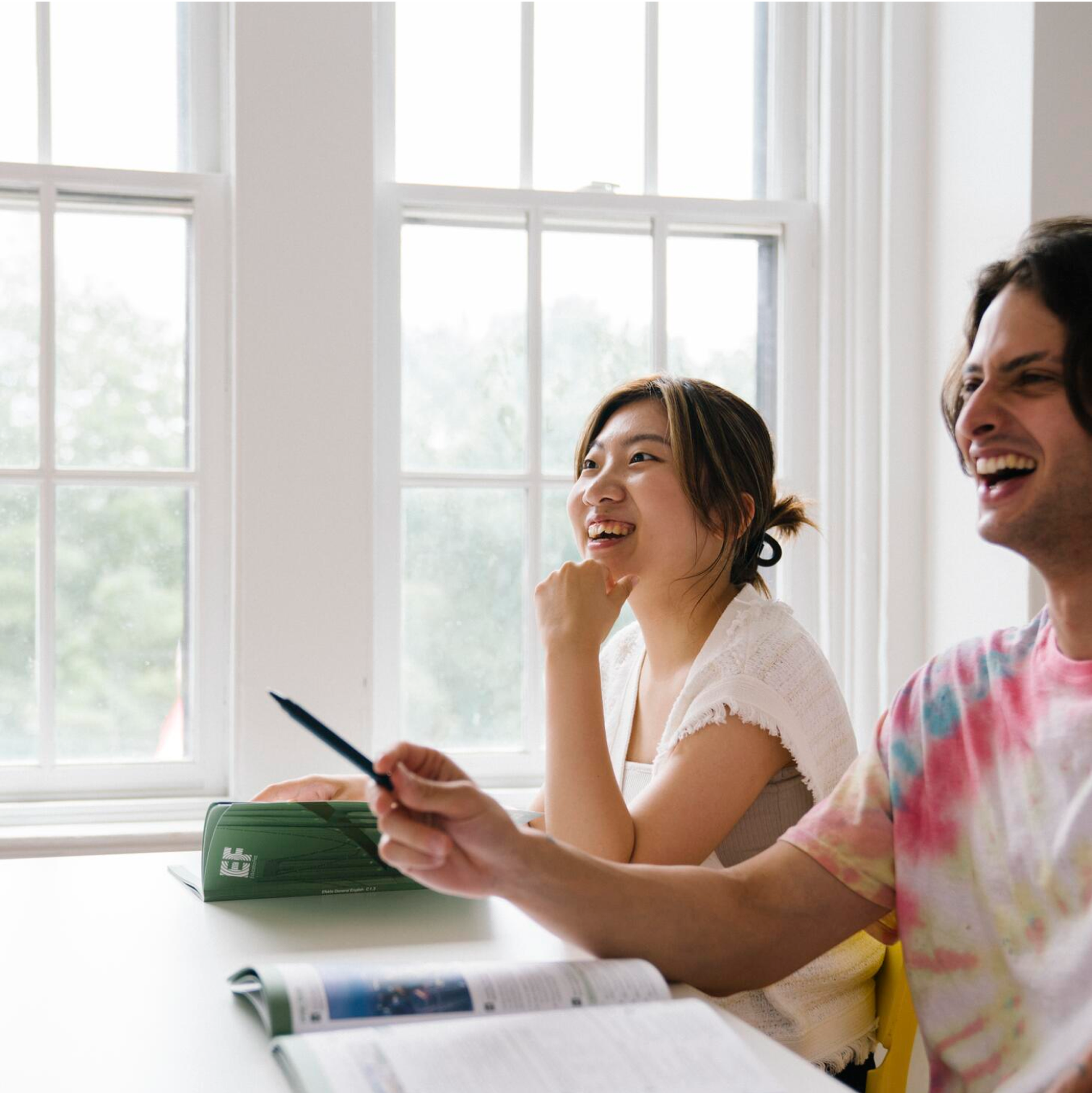 Happy Students In Classroom