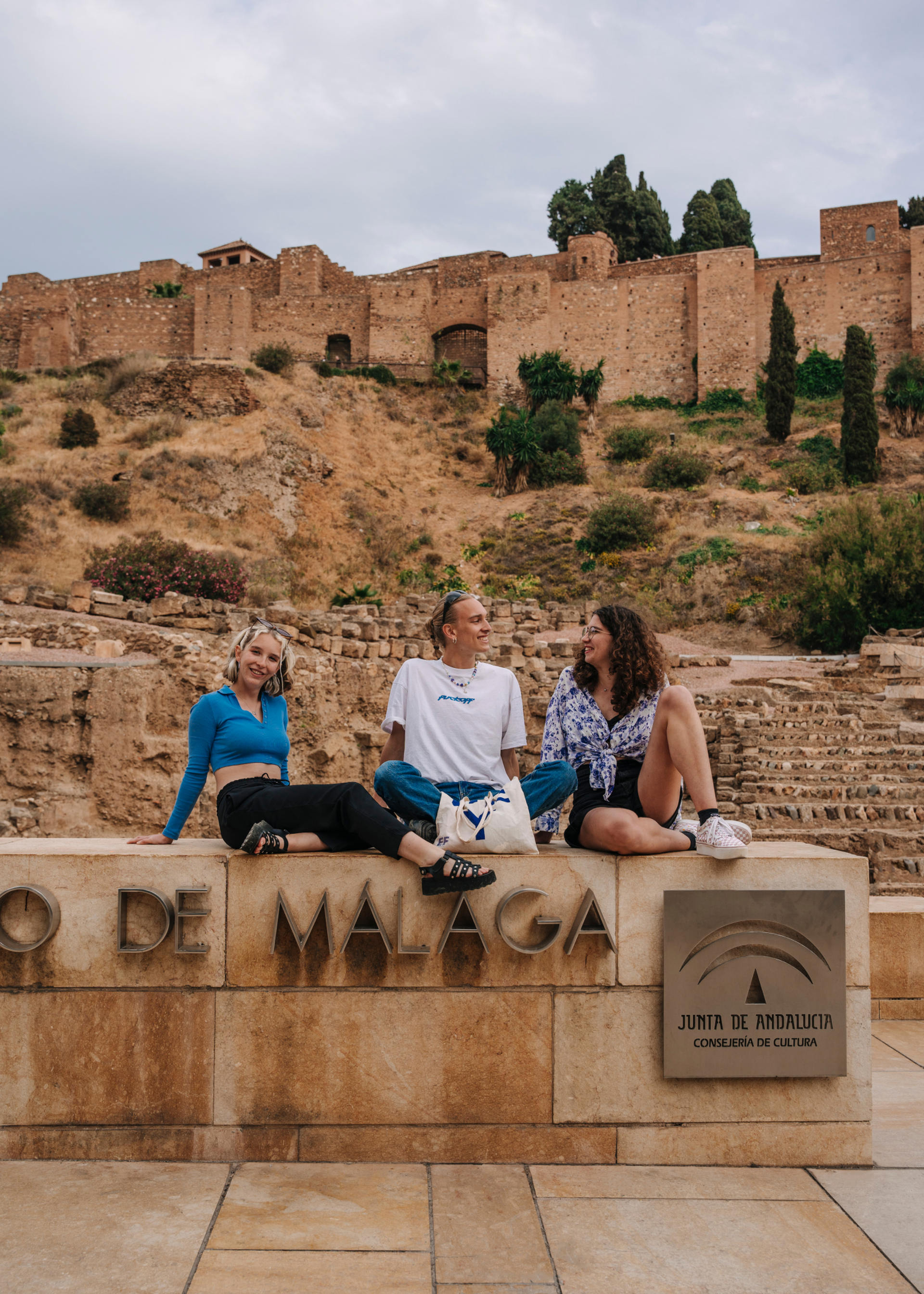Students Near Roman Theater
