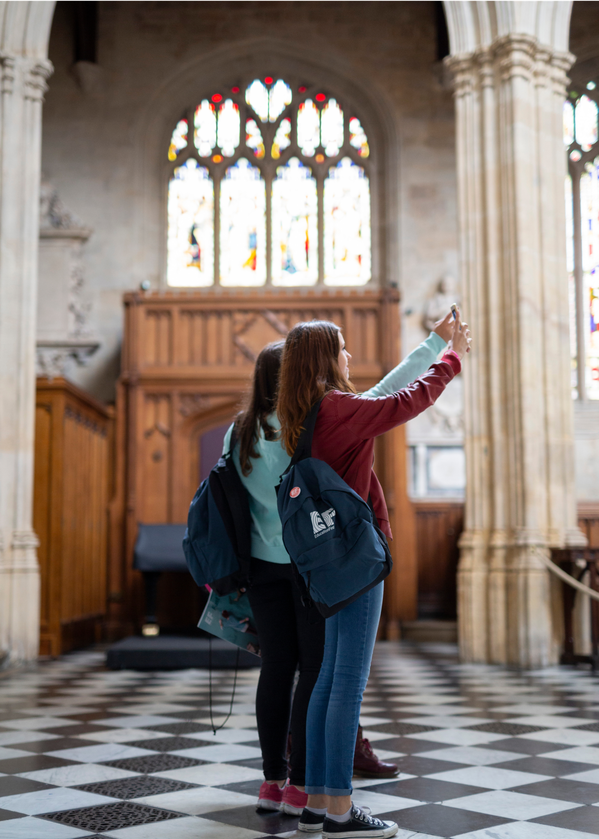 Students Clicking Pictures