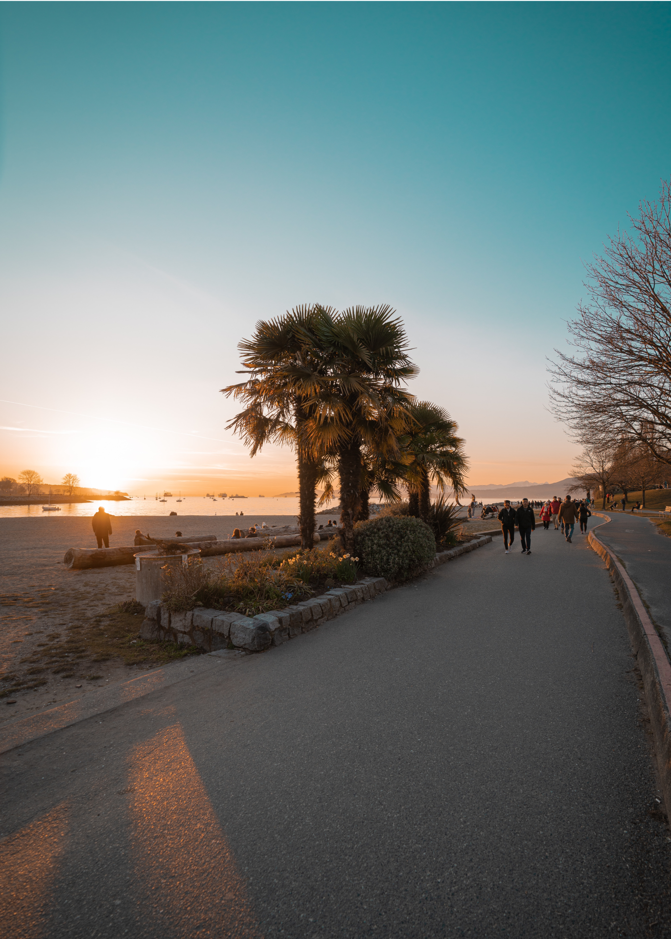 Sidewalk Near Beach