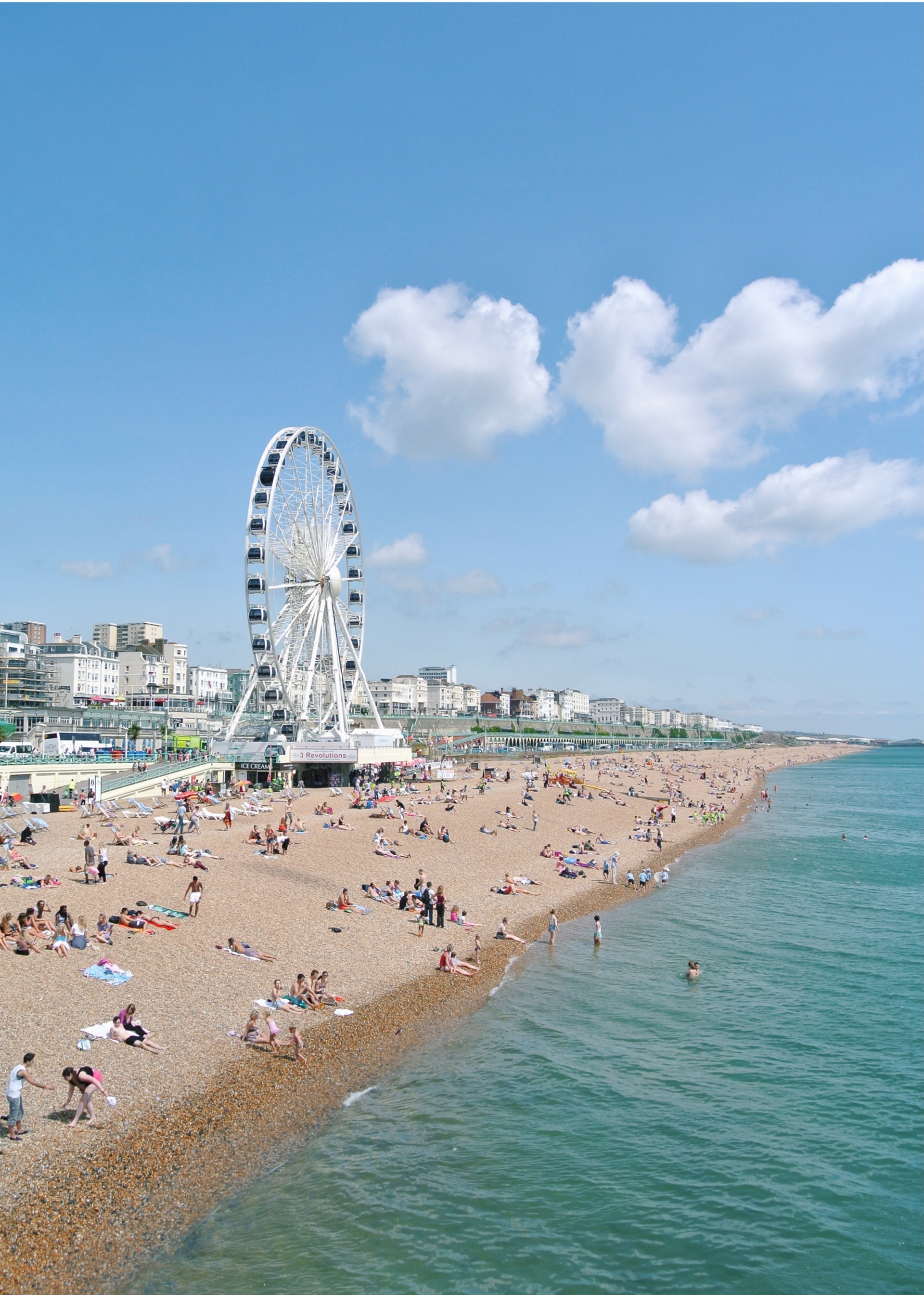 Crowd At Brighton Beach