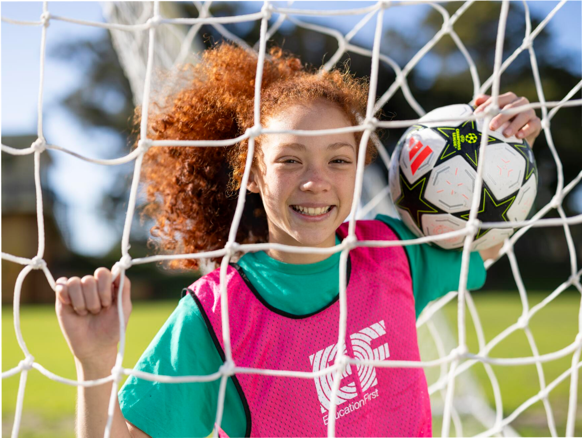 Student In Football Pitch