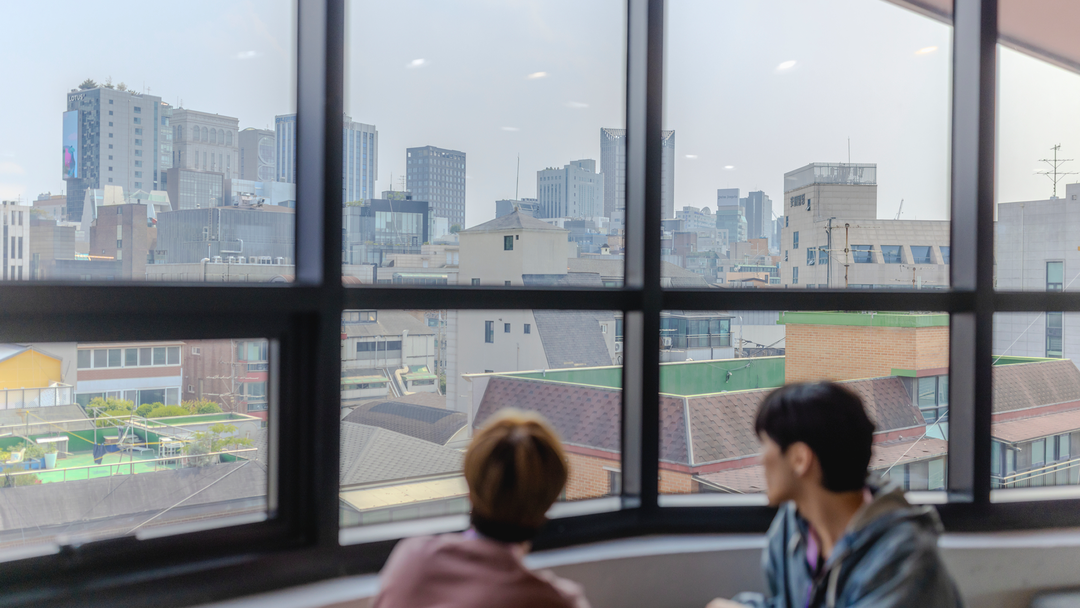 Students Enjoying View