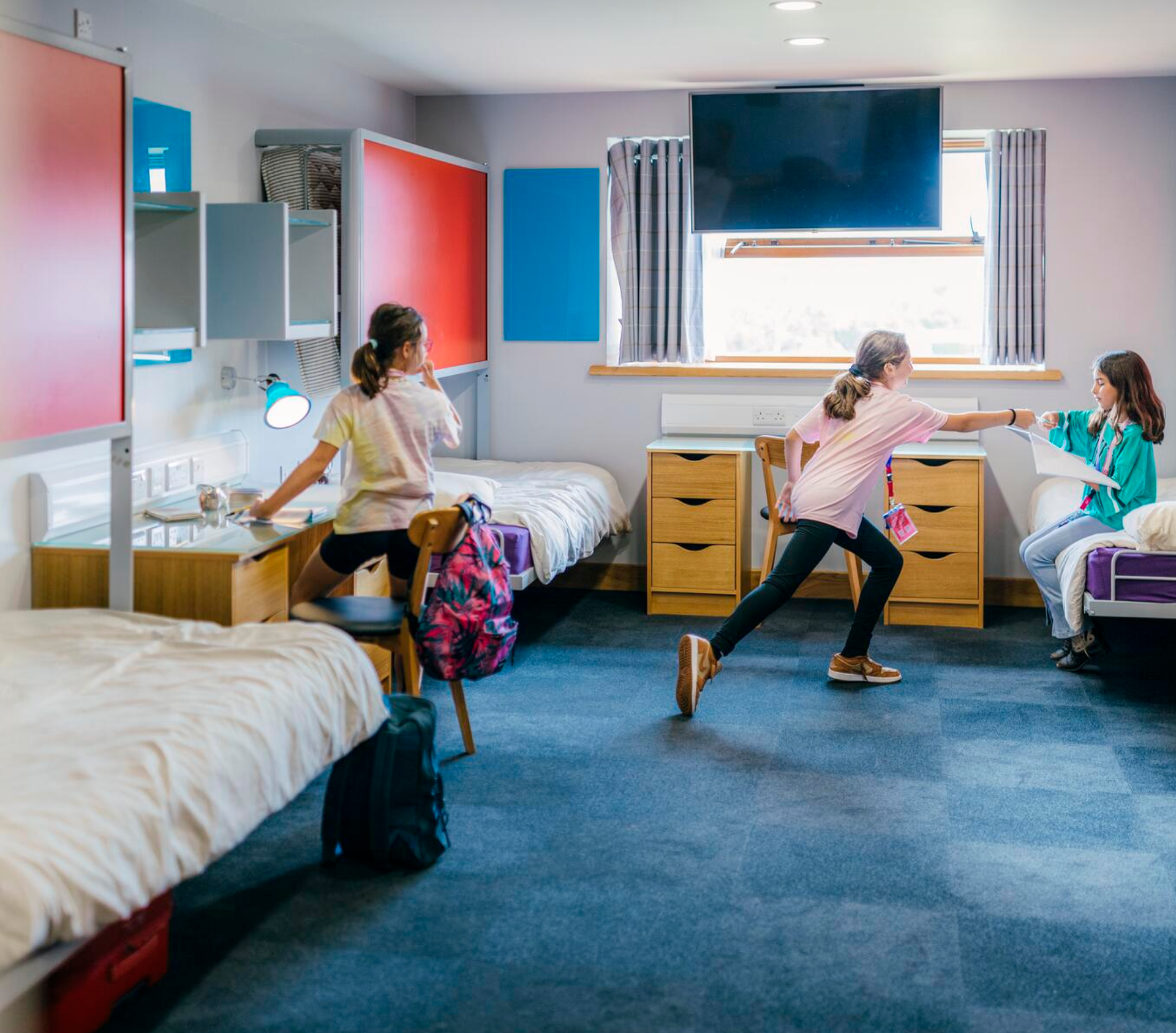 Students Playing In Room