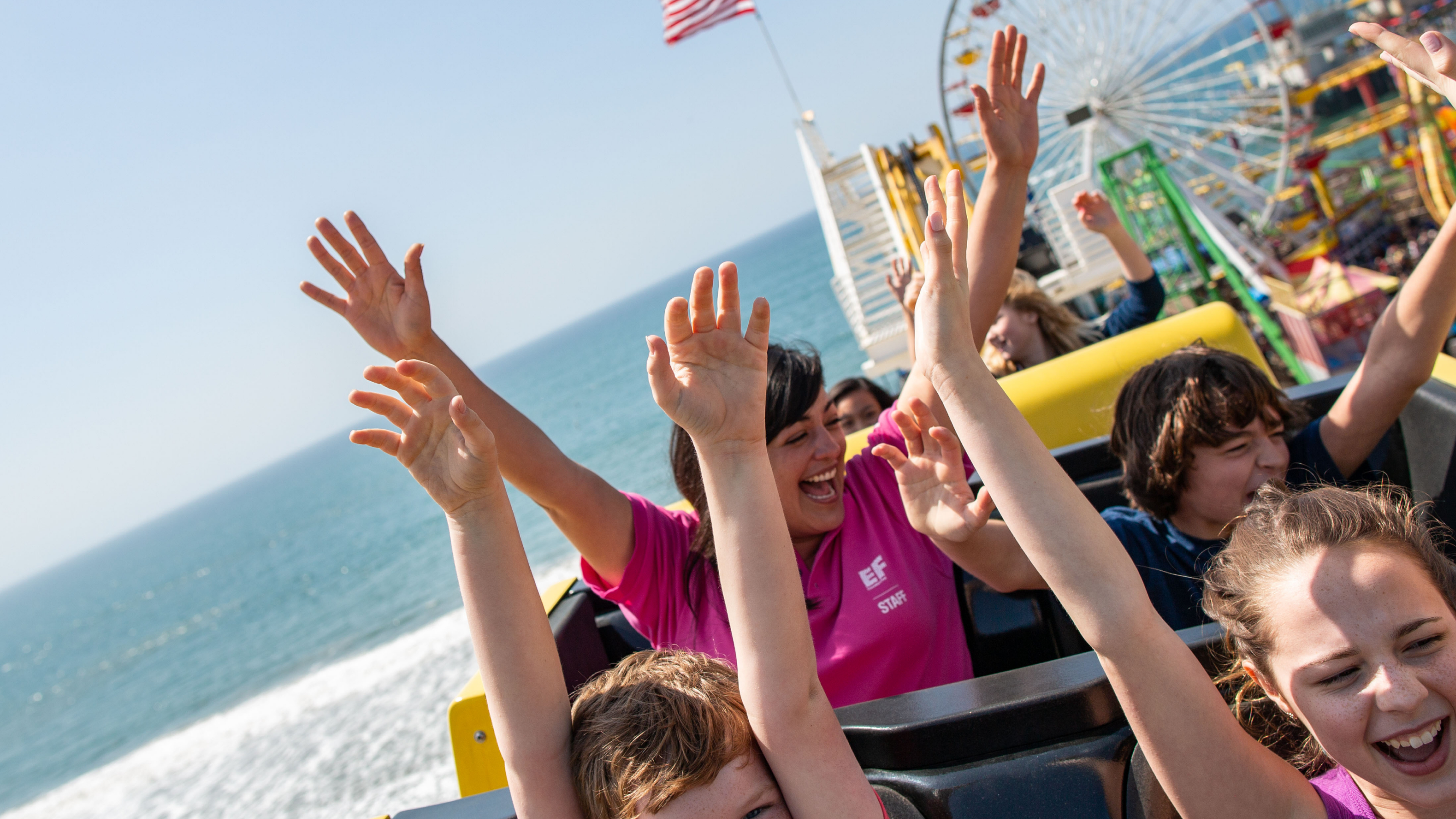 Students In Roller Coaster