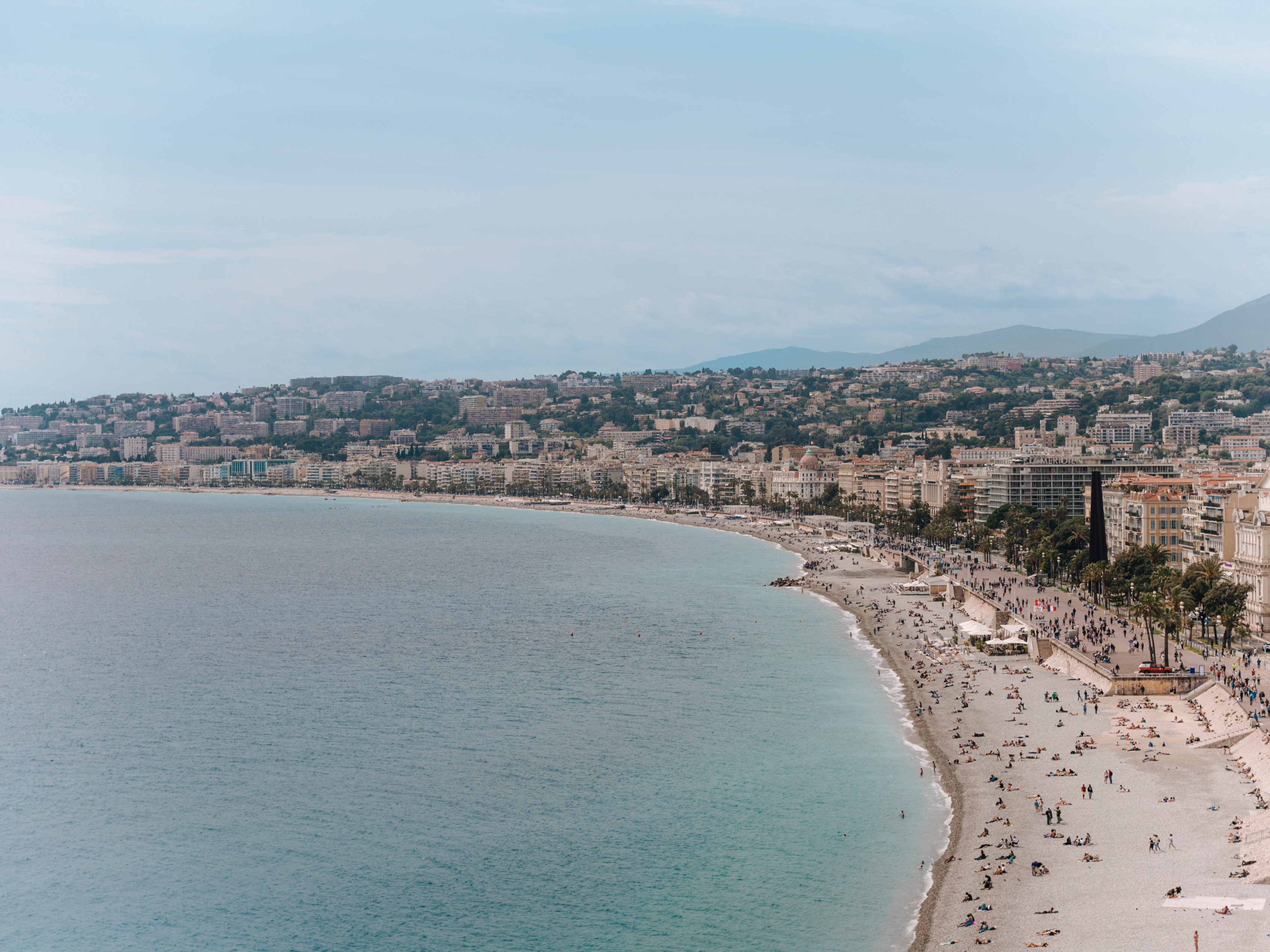 City and Beach View