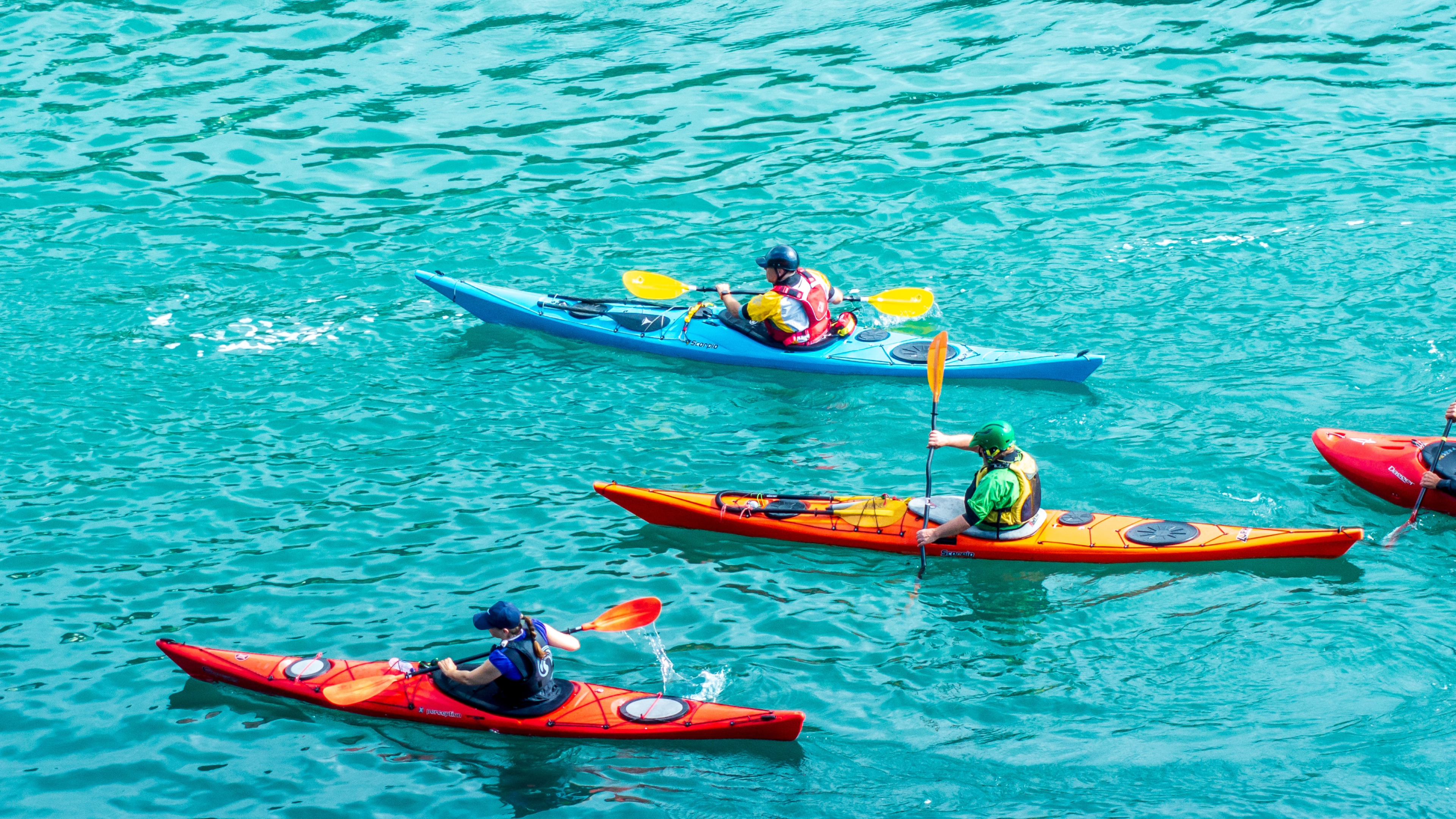 Students Kayaking