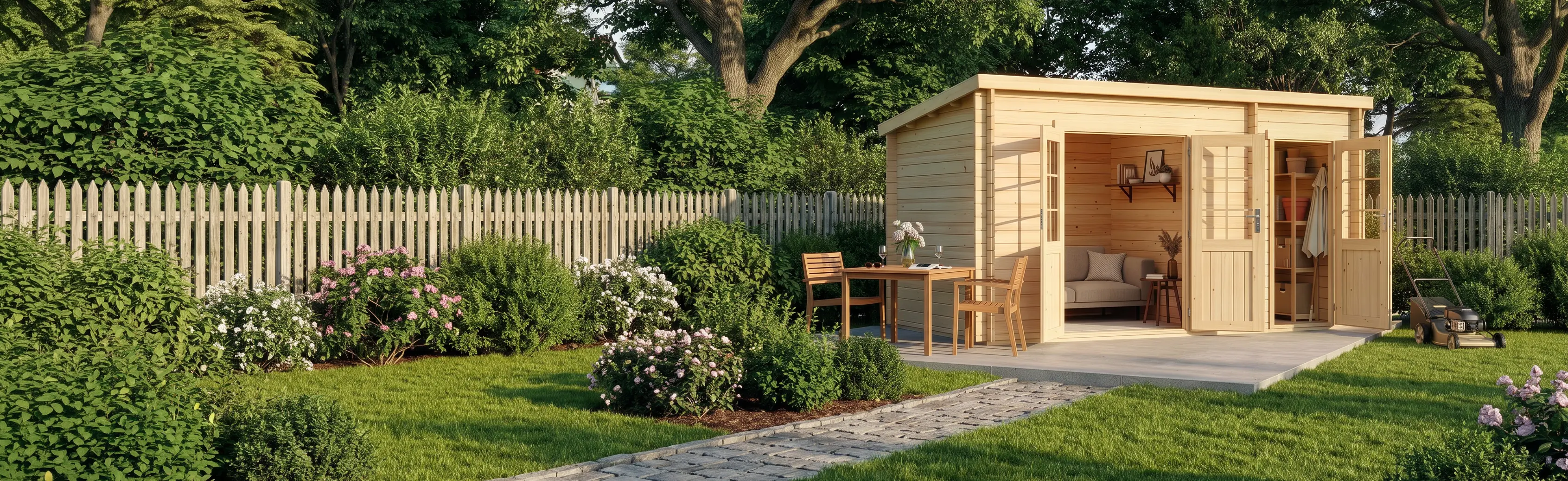 Gartenhaus als vielseitiger Lieblingsplatz im Garten