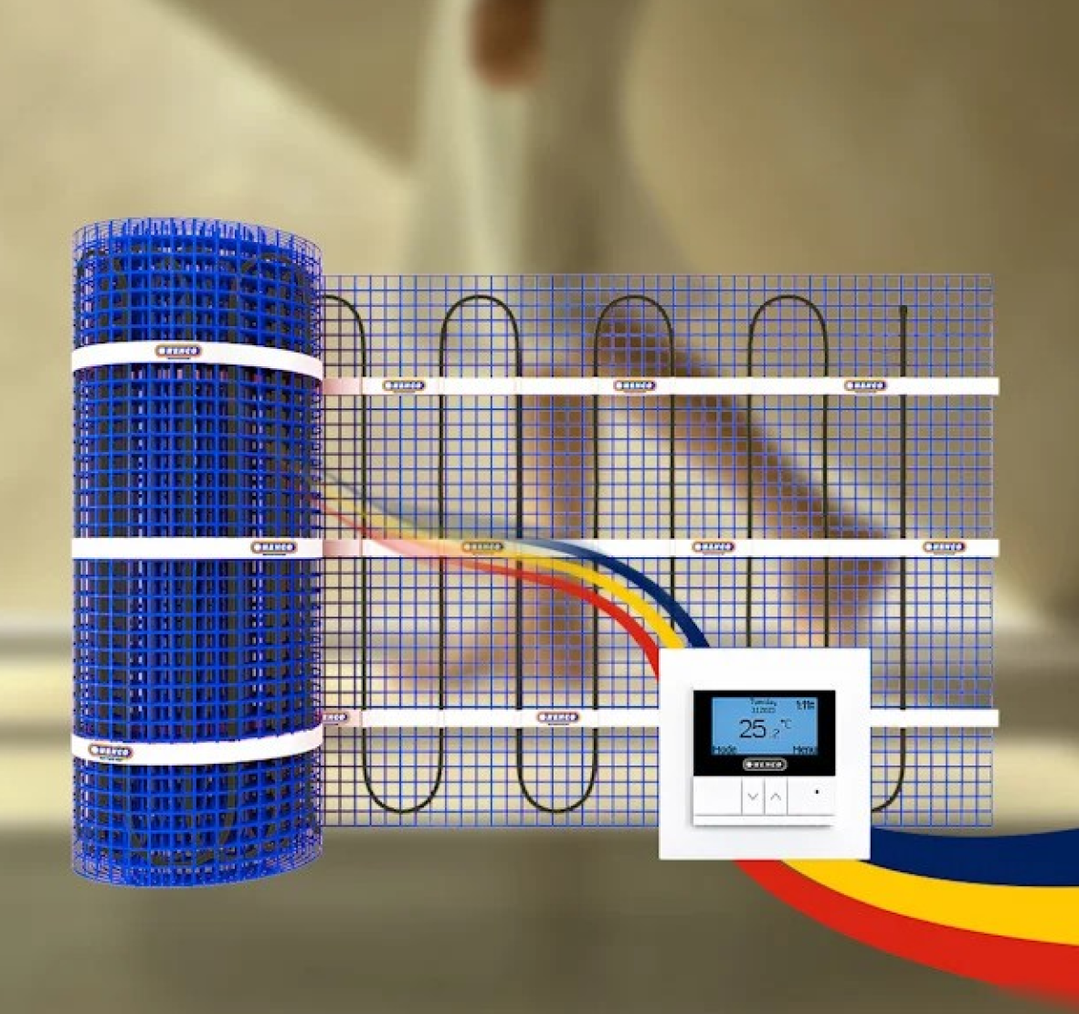Chauffage par le sol électrique Henco
